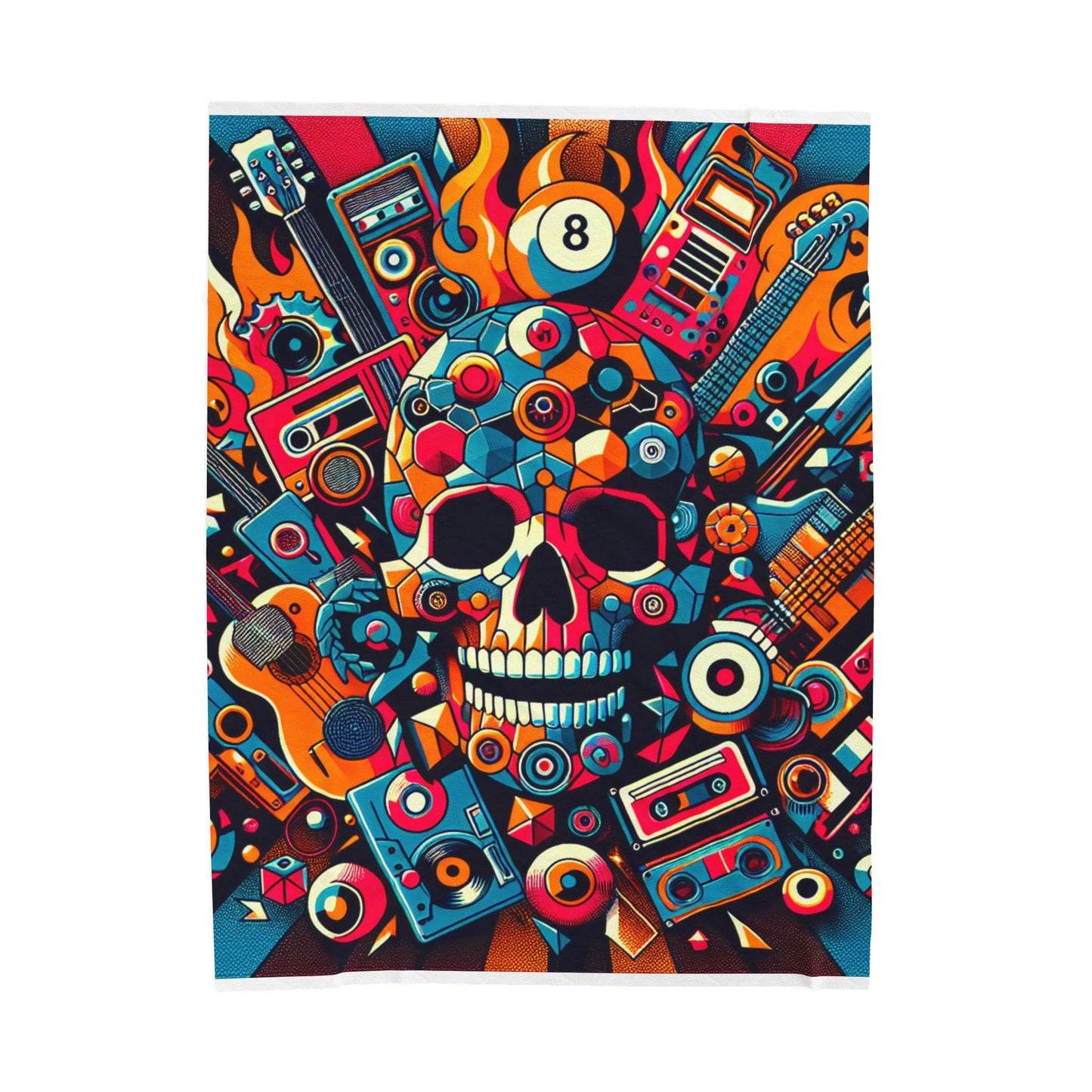 Melodic Fusion Fiesta - Plush Blanket