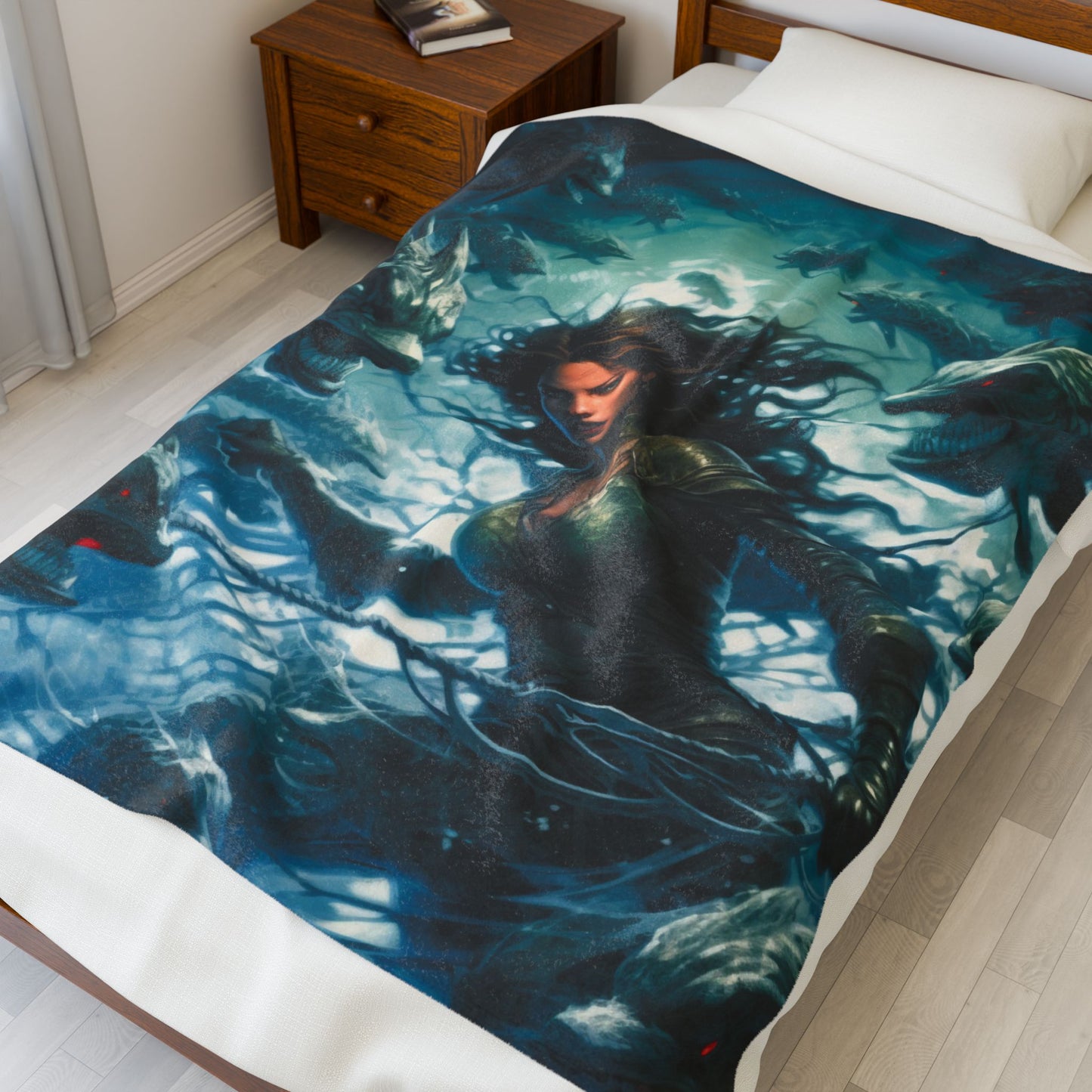 Abyssal Encounter- Plush Blanket
