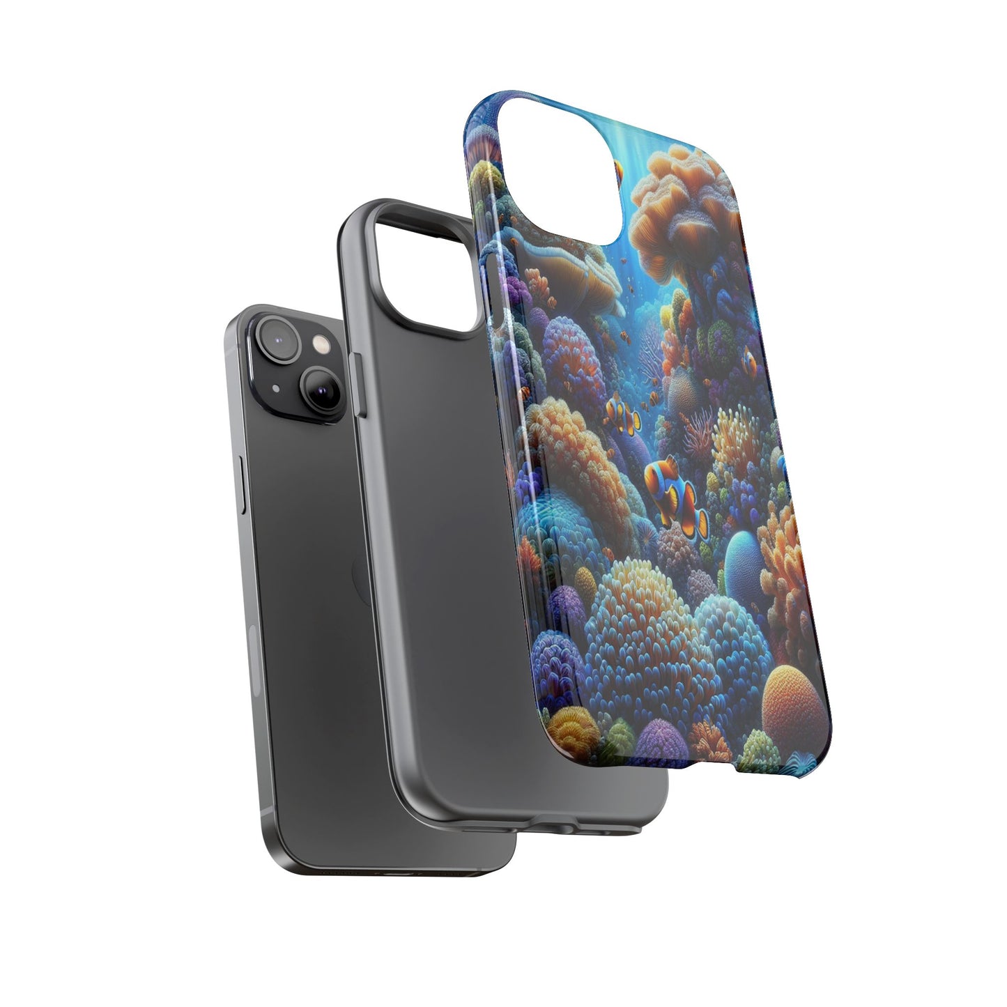 Custom ProtectiveUnderwater Paradise Alive with ColorIphone Case Compatible With Iphone 16 15 14 - Phone Cover