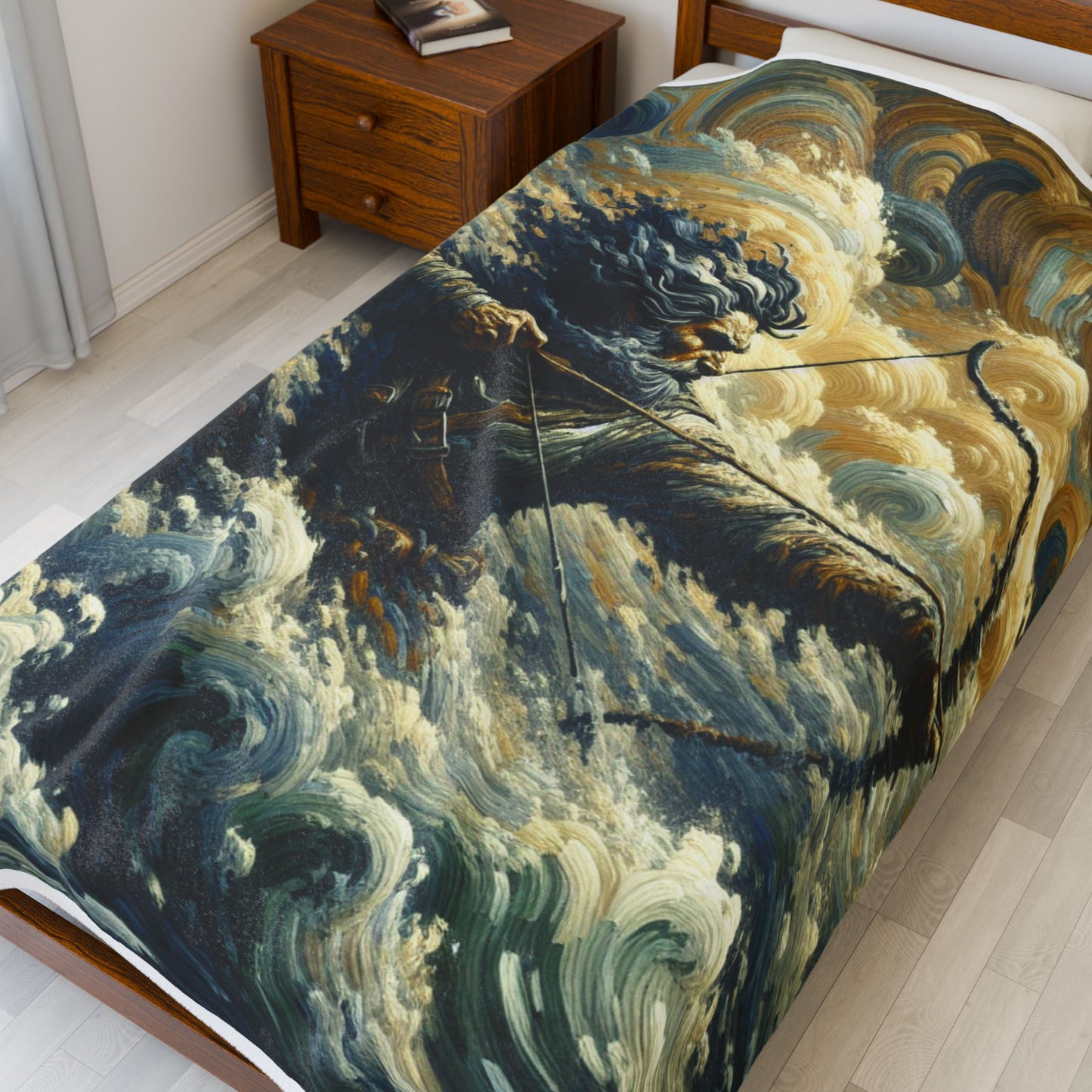 Stormy Archer at Sea - Plush Blanket