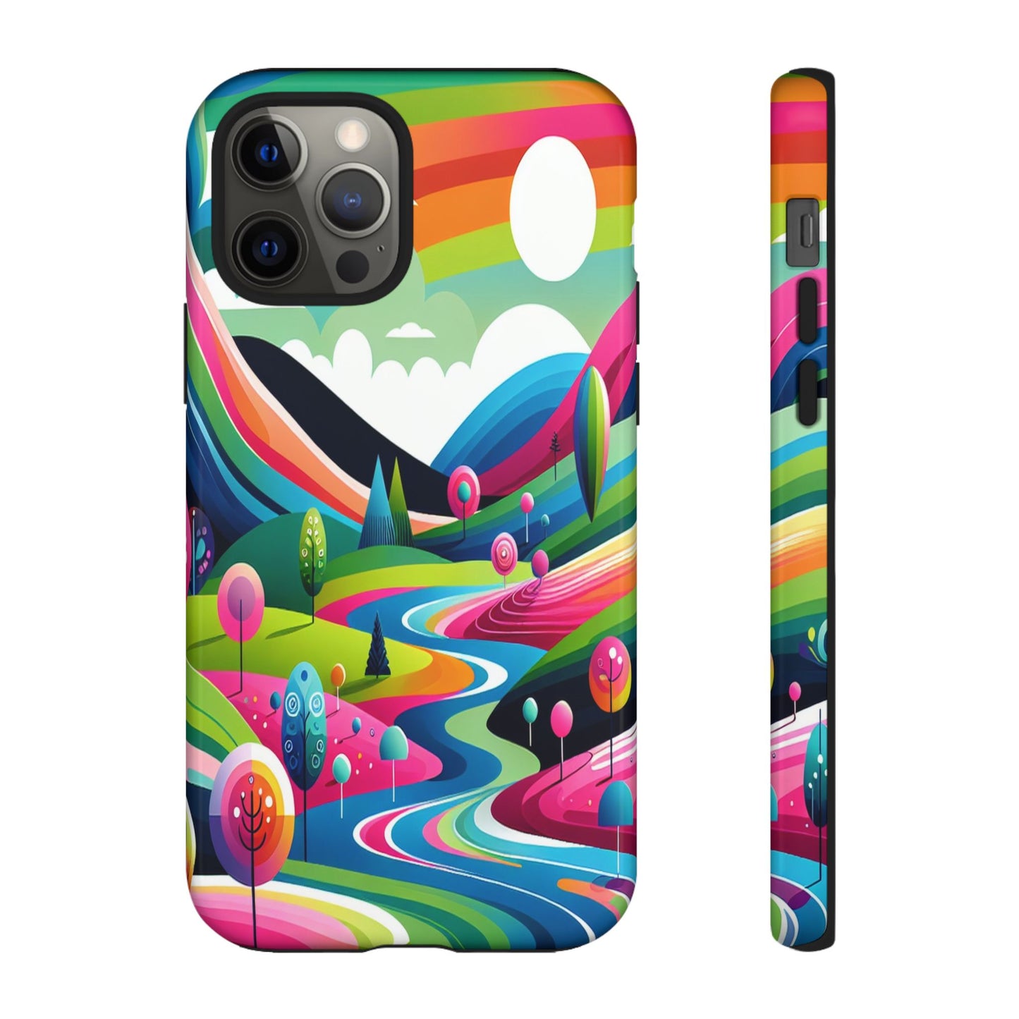 Colorful Landscape Journey - Phone Case