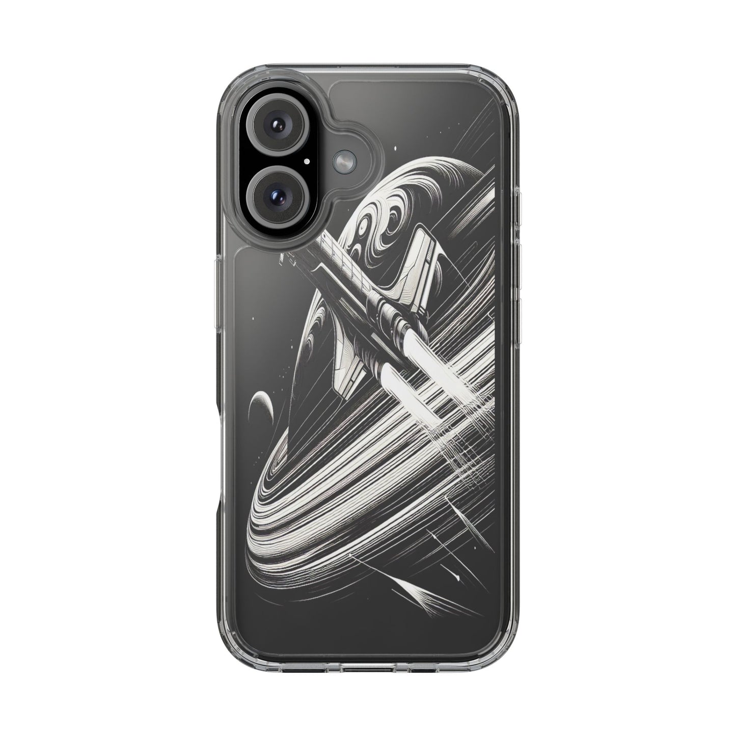 Transparent Voyage Beyond the Rings Iphone Case Compatible With Iphone 16 15 14 - Clear Phone Cover