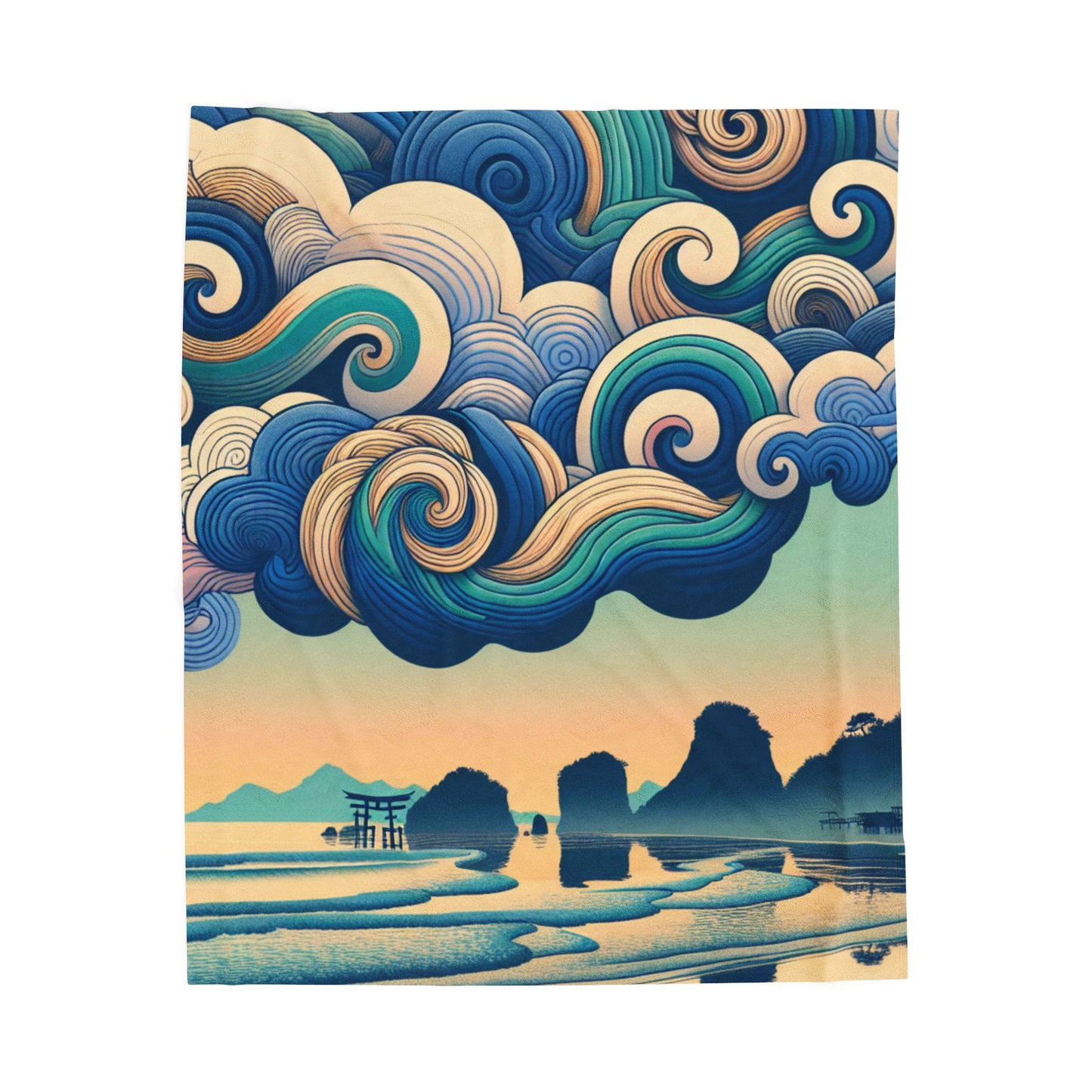 Cloudscape Reflections - Plush Blanket