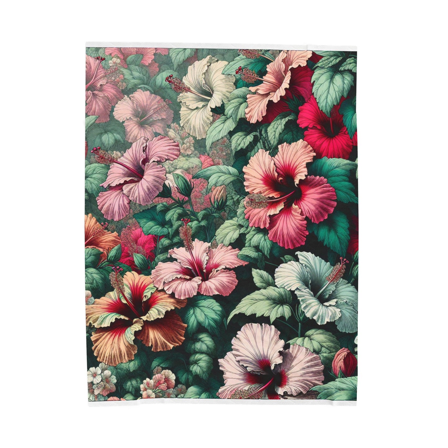 Floral Abundance - Plush Blanket