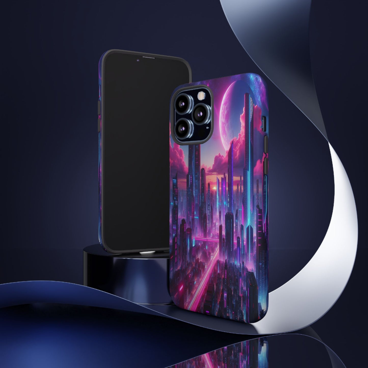 Futuristic Skyline Fantasy - Phone Case