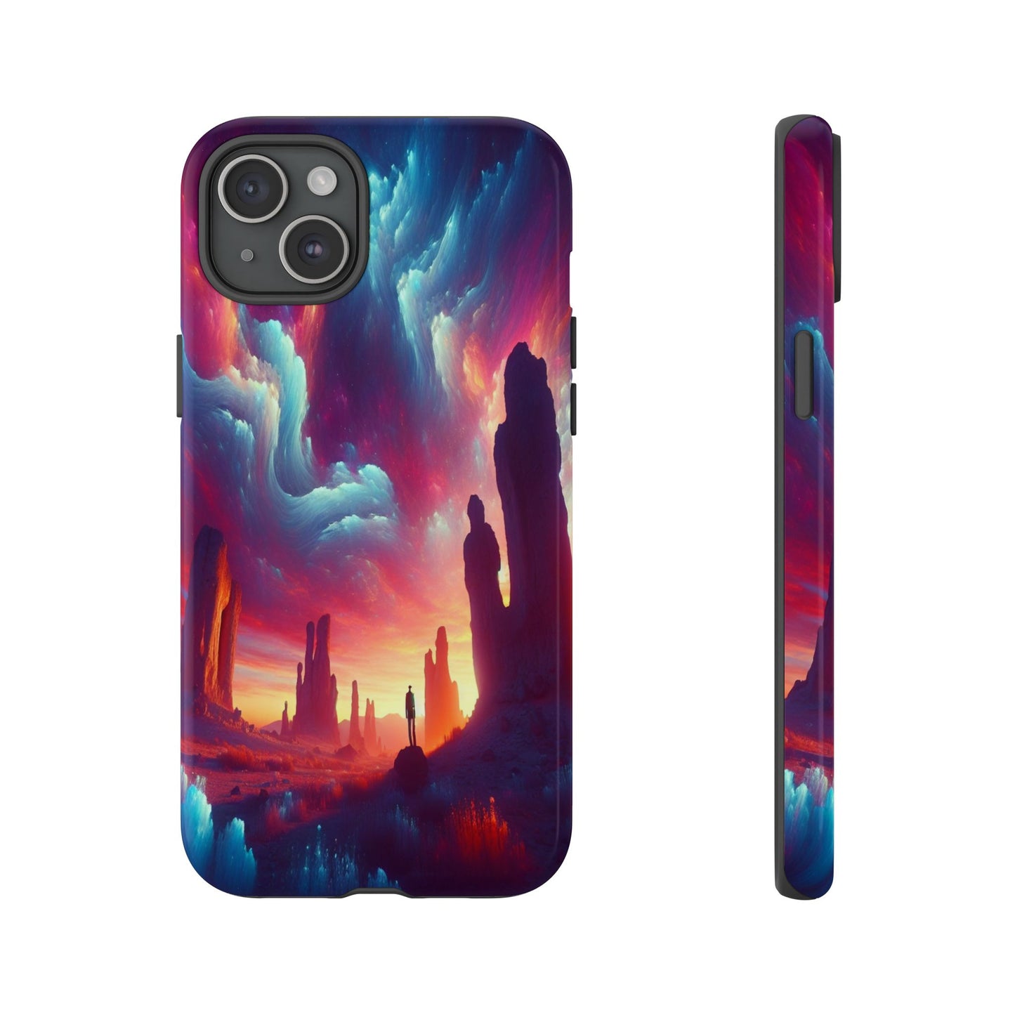 Wanderer in the Painted Sky - Phone Case