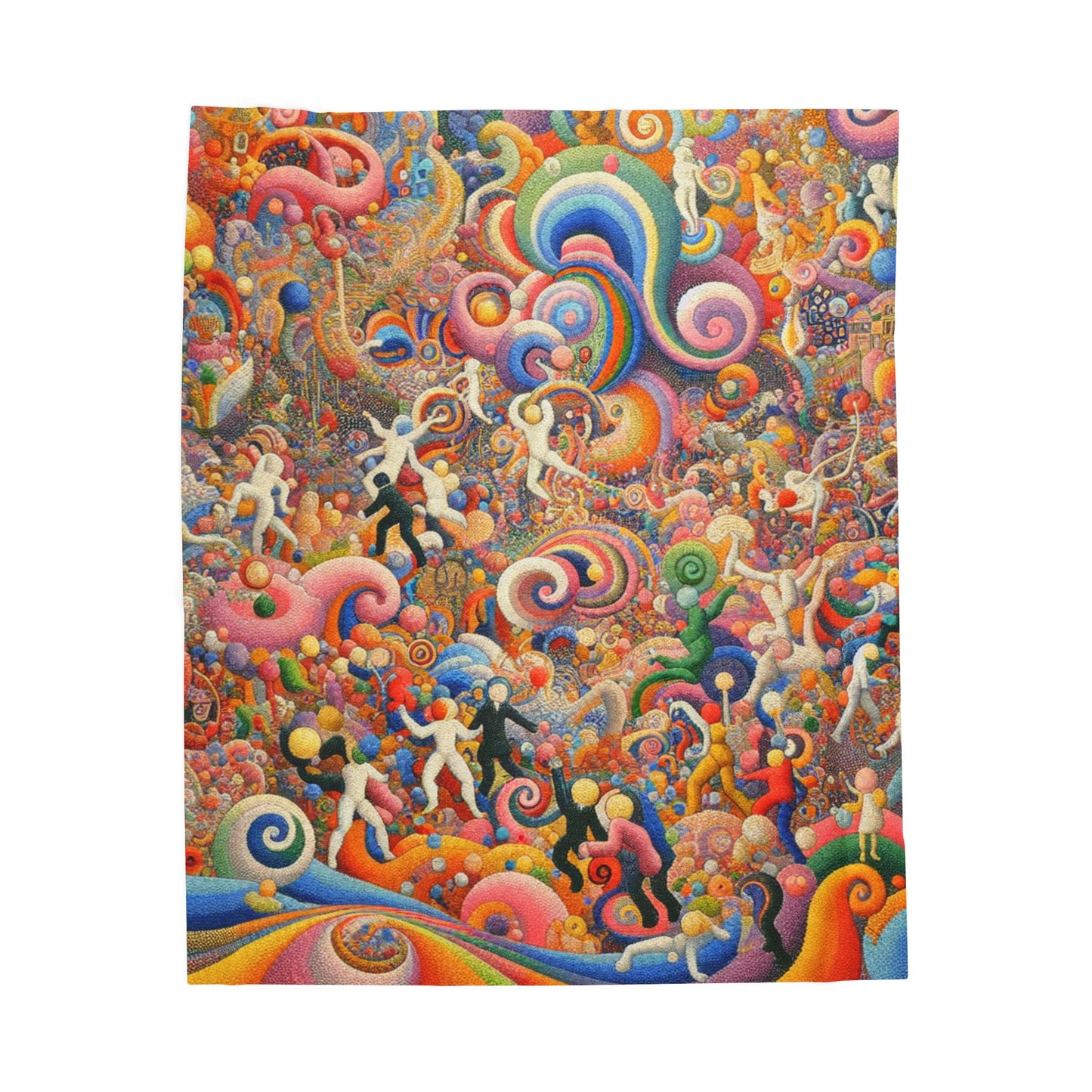 A Dance Through Vivid Dreams - Plush Blanket