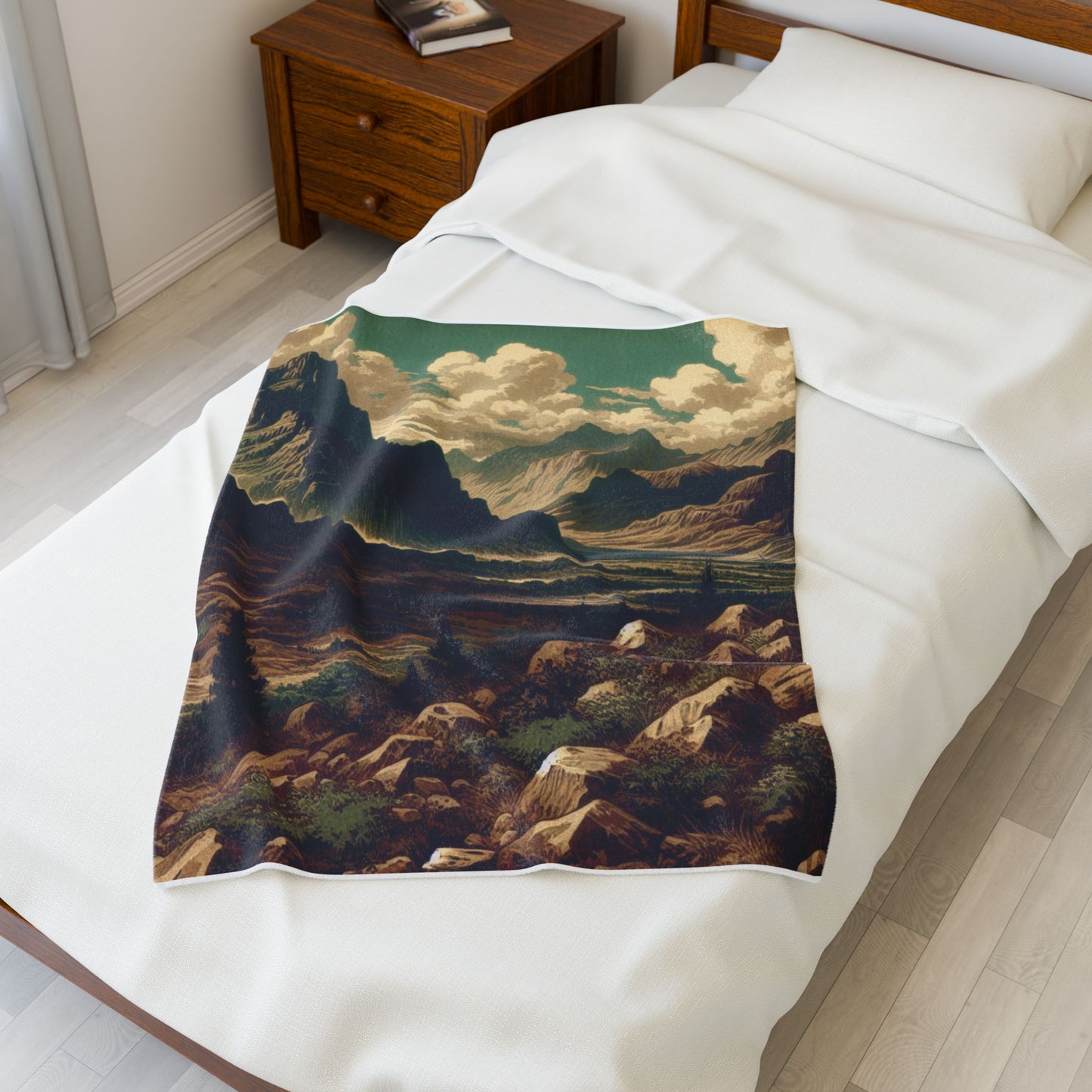 Alpine Wilderness at Dawn- Plush Blanket