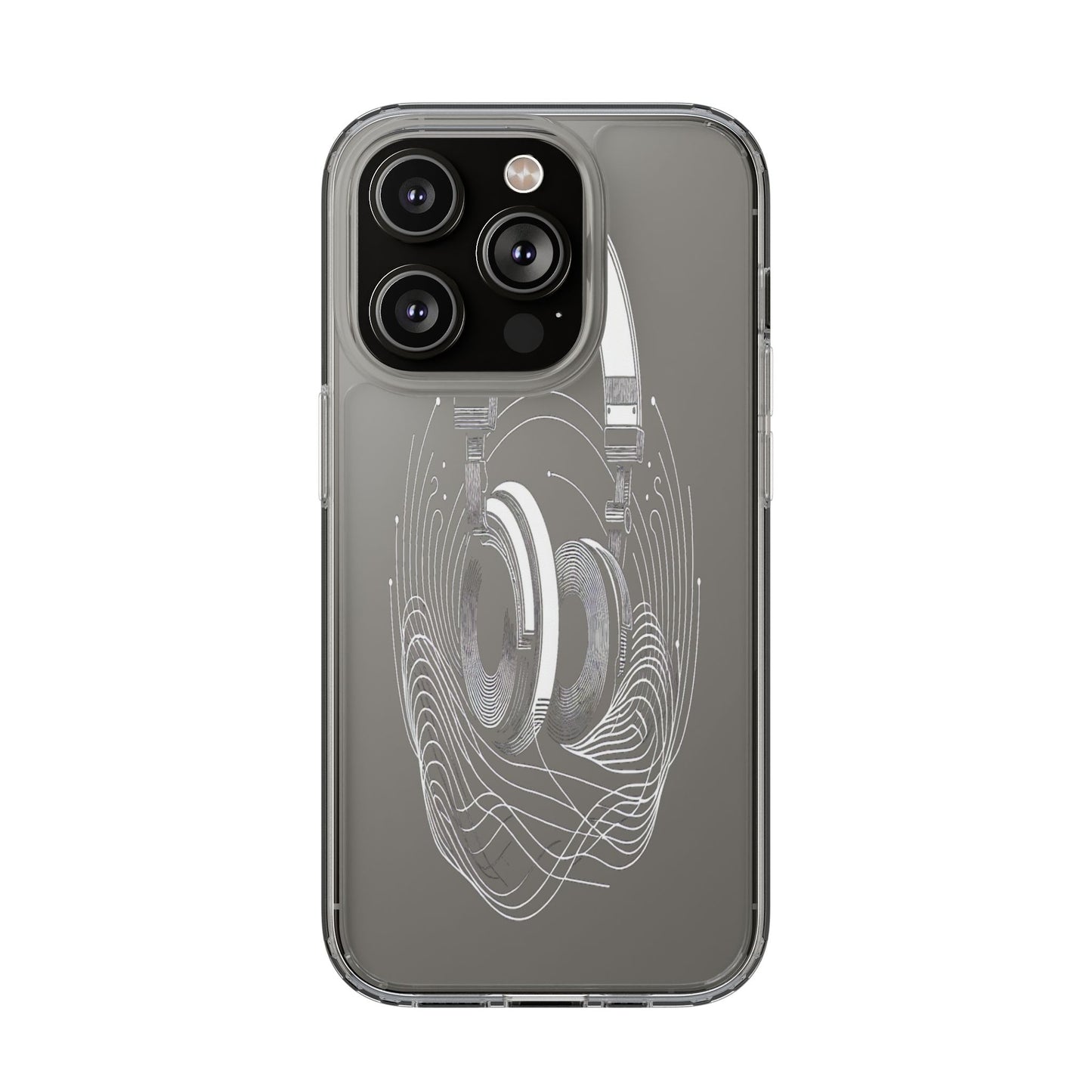 Transparent Sound Waves Unleashed Iphone Case Compatible With Iphone 16 15 14 - Clear Phone Cover