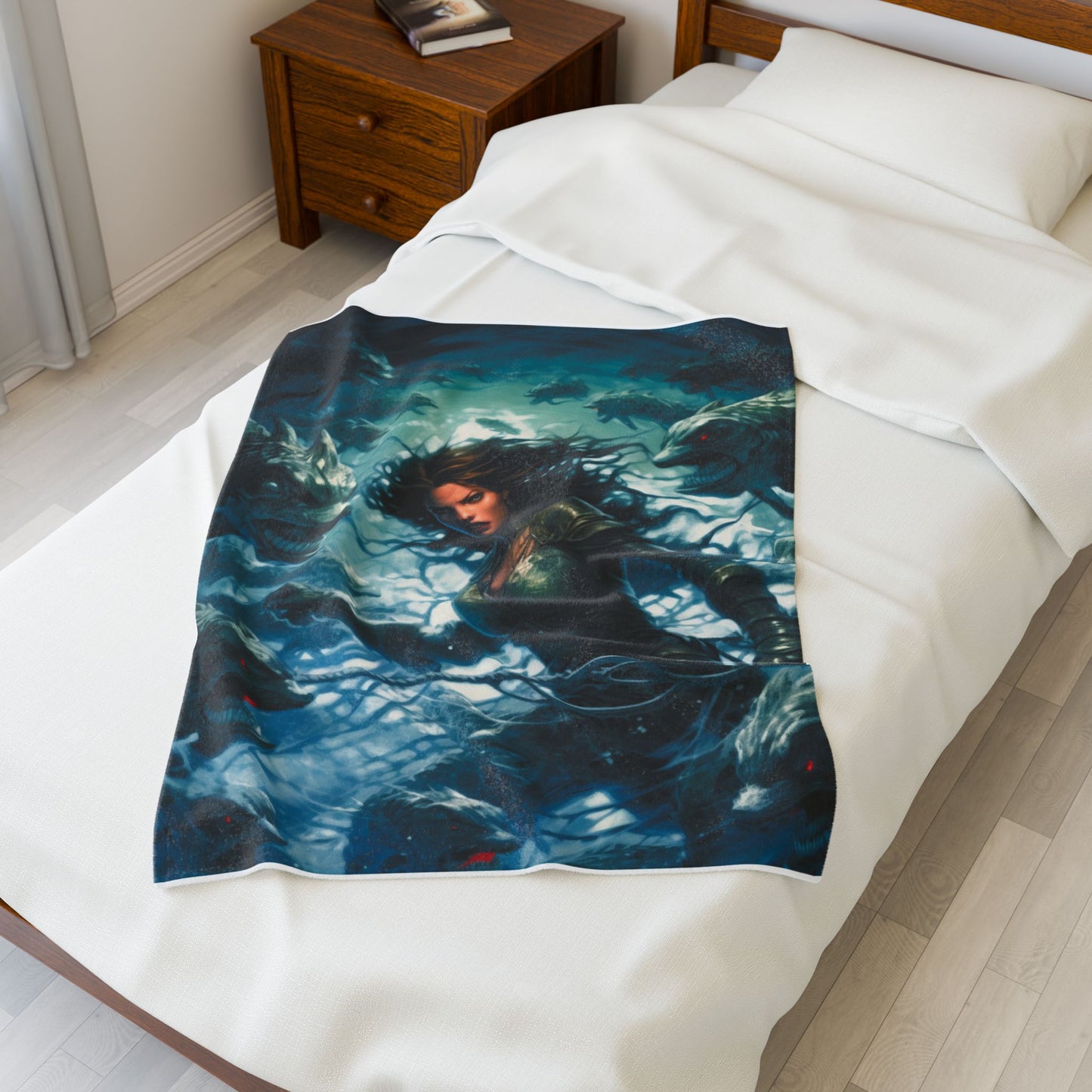 Abyssal Encounter- Plush Blanket