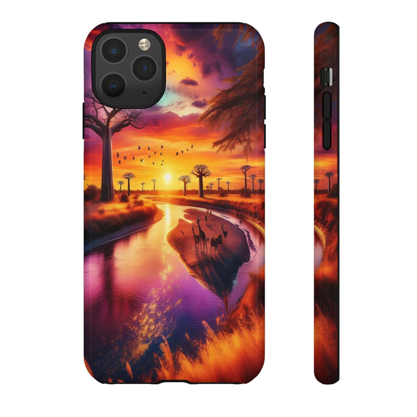 Journey Through Radiant Savannah - Phone Case