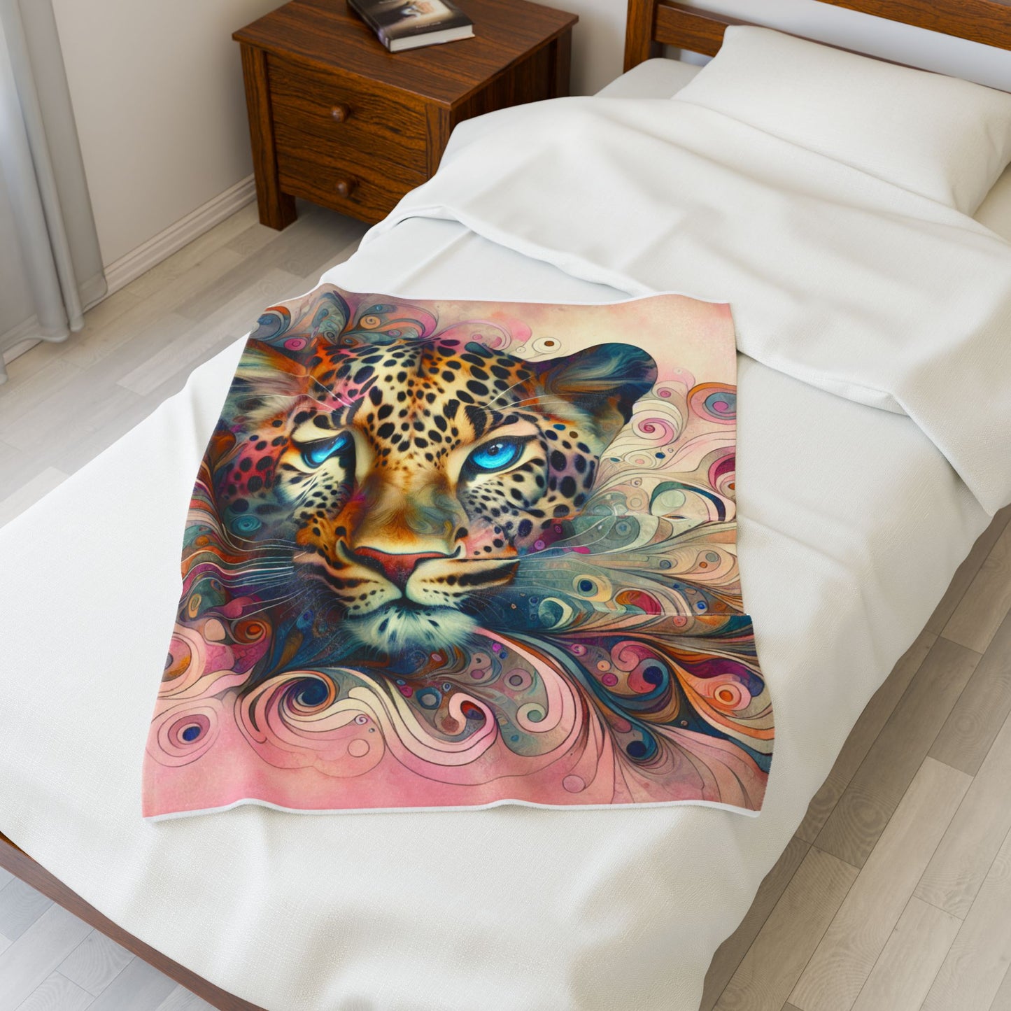 Leopard's Enigma - Plush Blanket