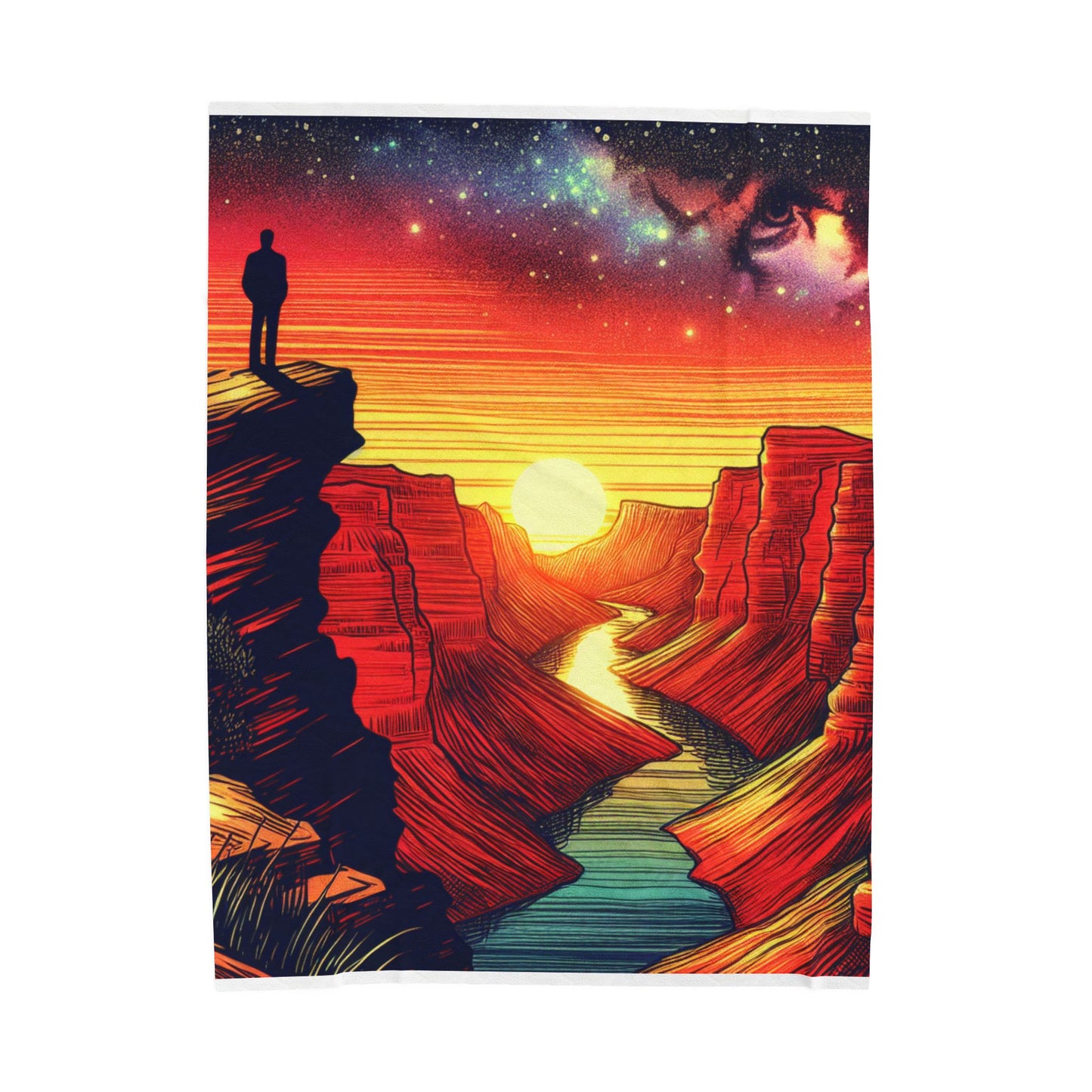 Canyon Reverie at Dawn - Plush Blanket