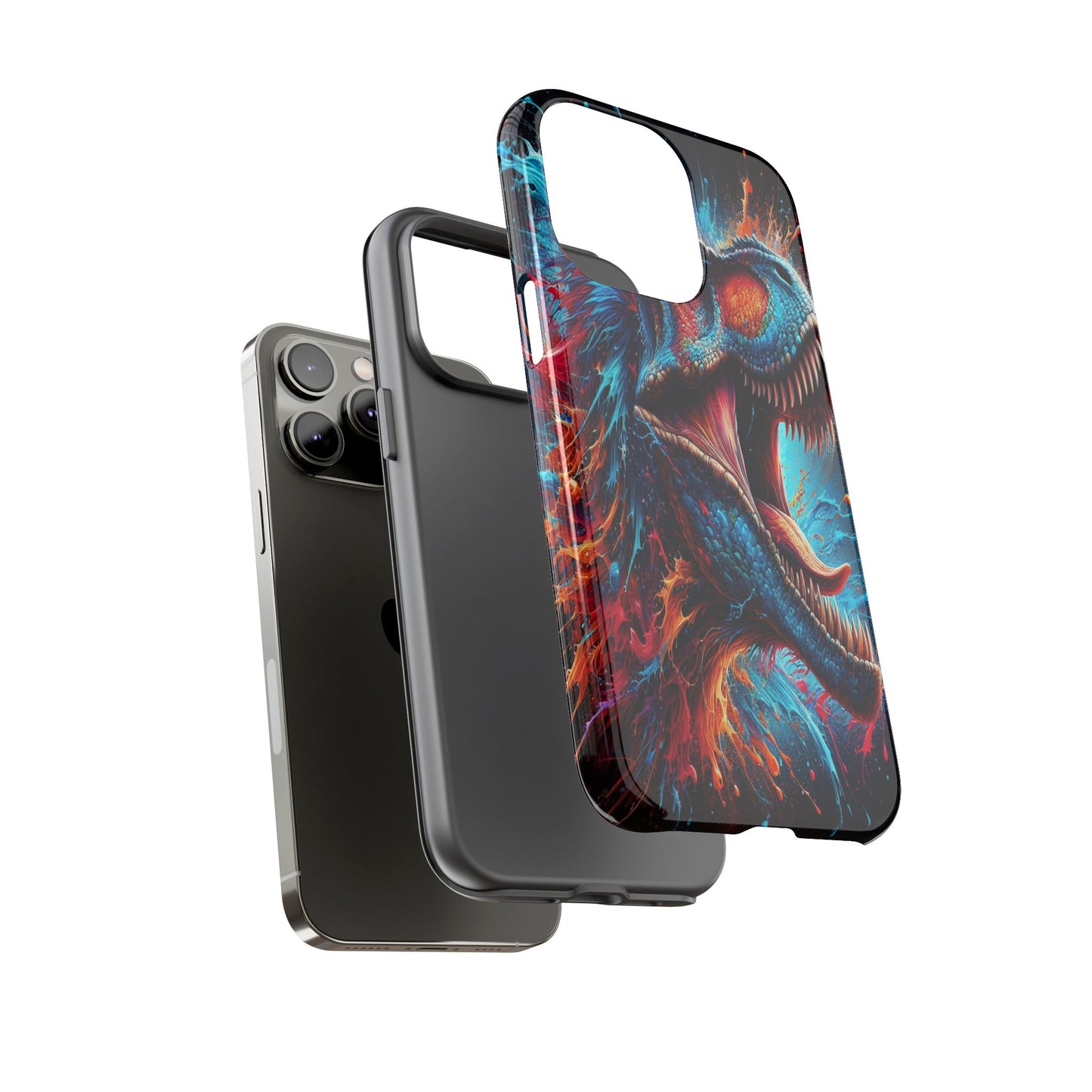 Colorburst Dinosaur Roar - Phone Case