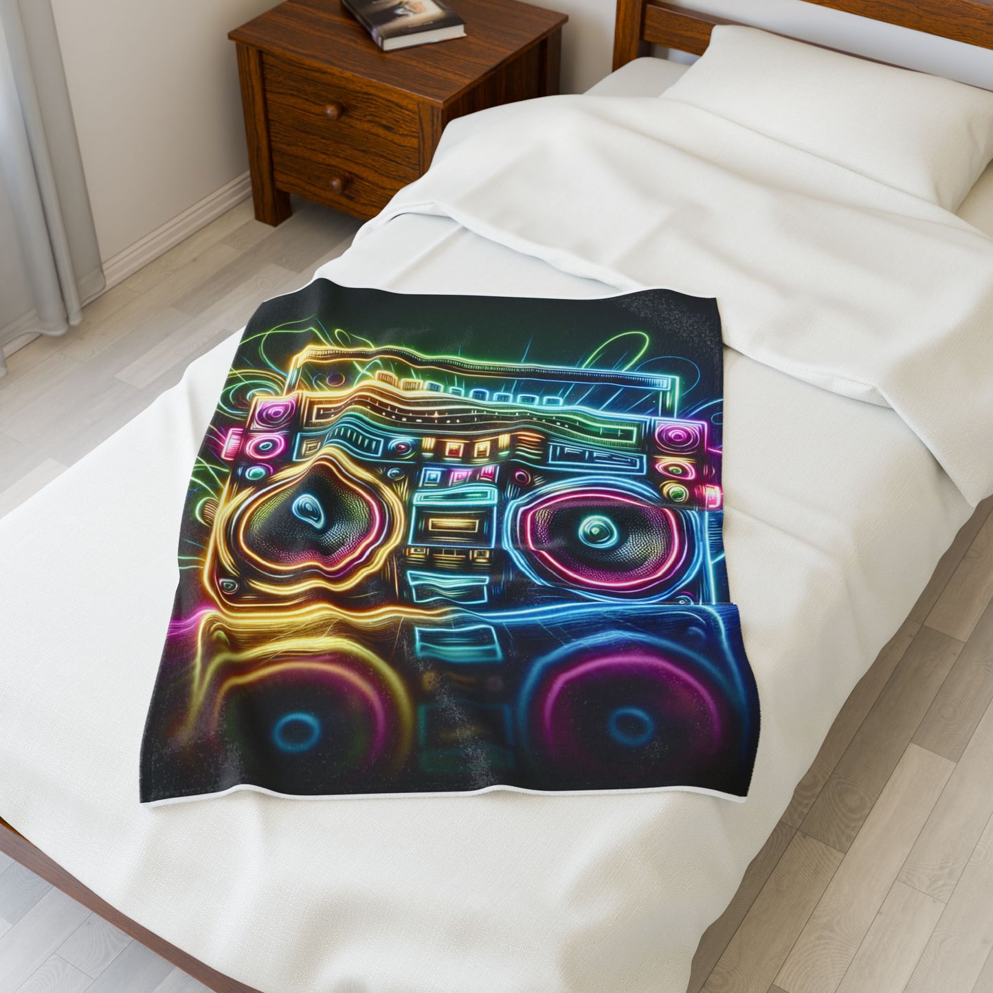 Boom Box Reverie - Plush Blanket