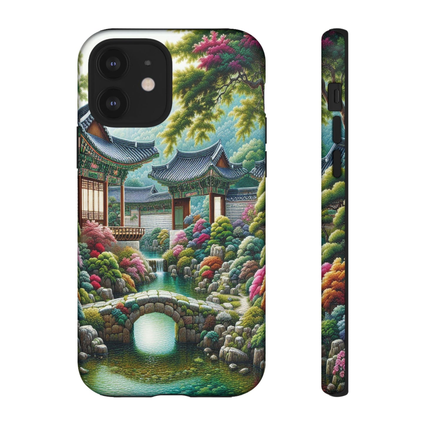 Custom ProtectiveTranquil Garden RetreatIphone Case Compatible With Iphone 16 15 14 - Phone Cover