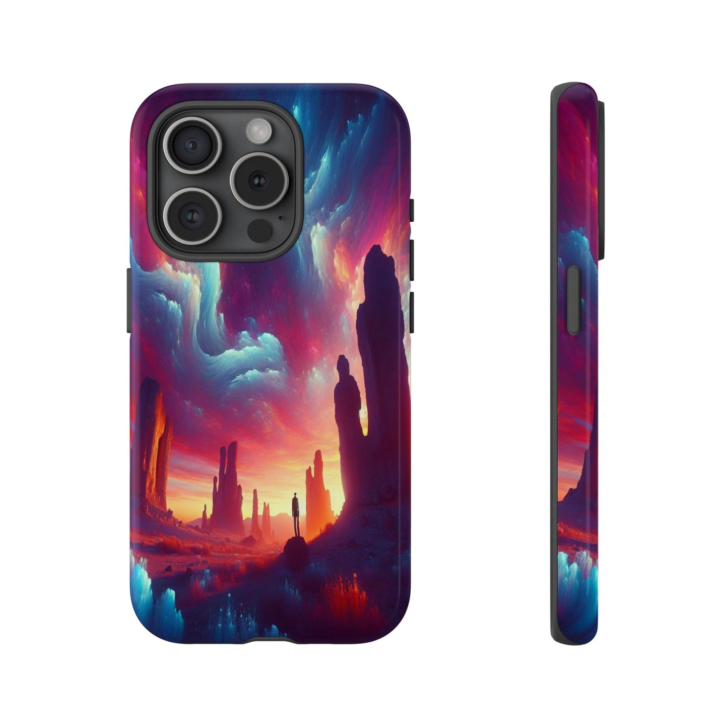 Wanderer in the Painted Sky - Phone Case