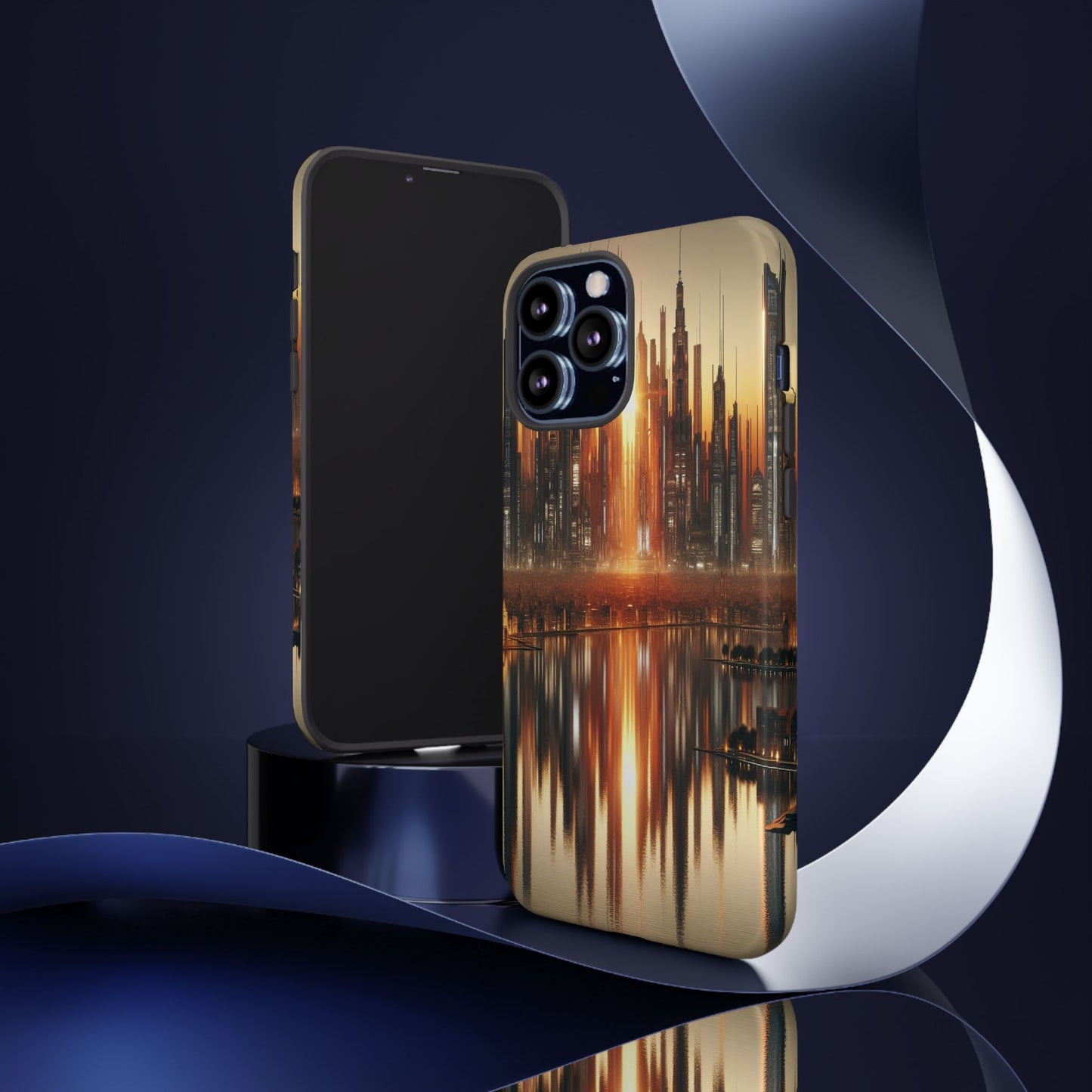 Protective Radiant Cityscape at Dusk  Iphone Case Compatible With Iphone 16 15 14 - Phone Cover