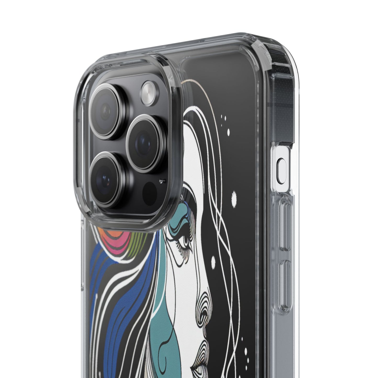 Transparent Portrait of Imagination Iphone Case Compatible With Iphone 16 15 14 - Clear Phone Cover