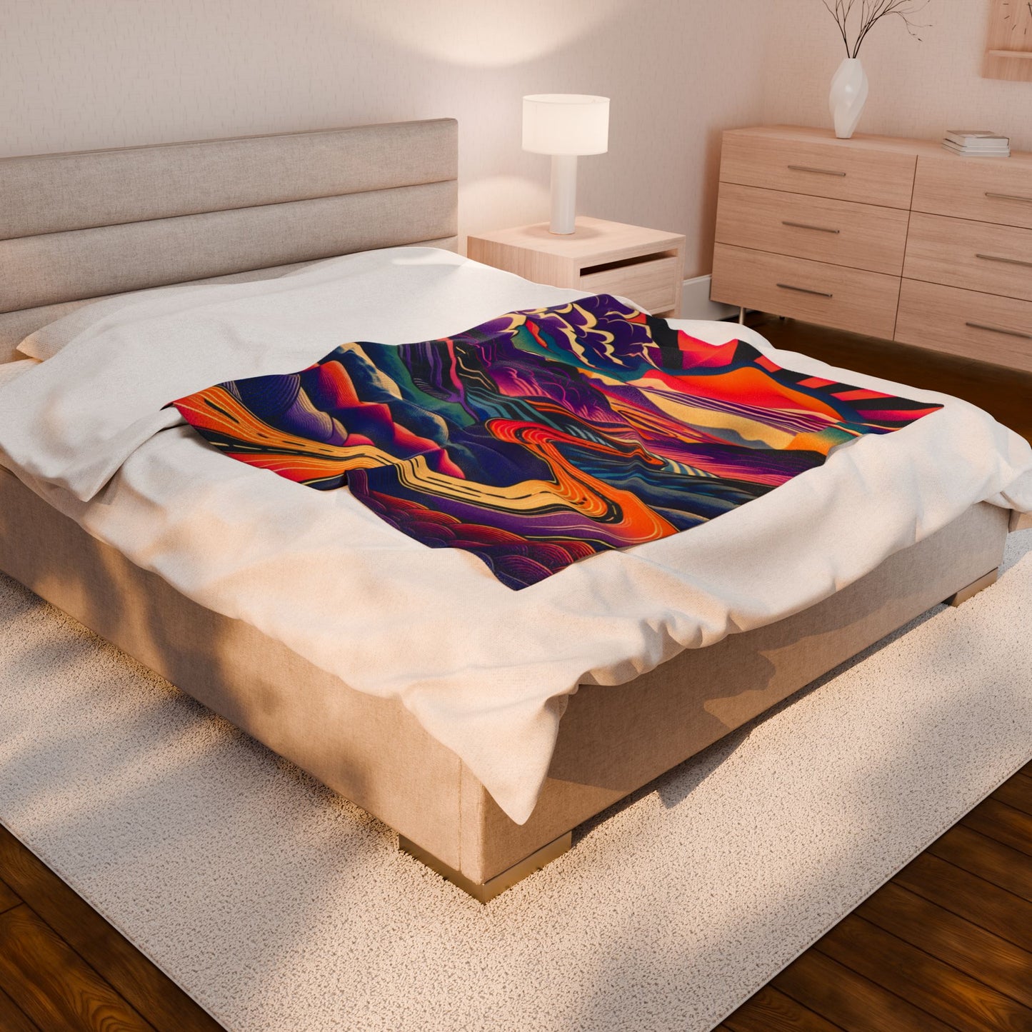 Sunrise Roadscape - Plush Blanket