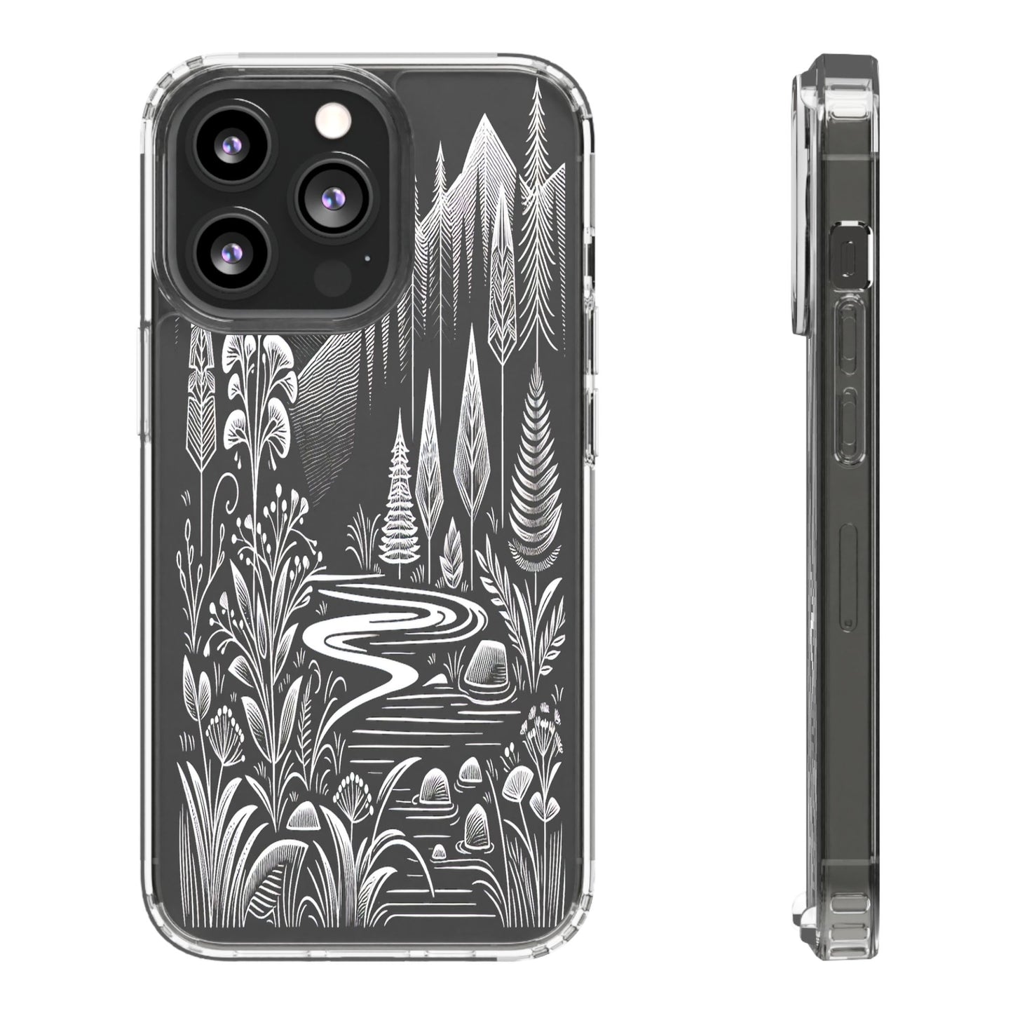 Transparent Alpine Wilderness Pathways Iphone Case Compatible With Iphone 16 15 14 - Clear Phone Cover