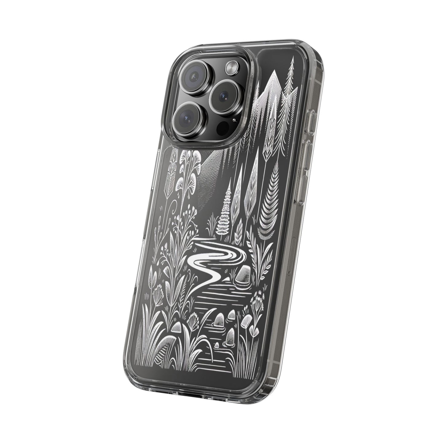 Transparent Alpine Wilderness Pathways Iphone Case Compatible With Iphone 16 15 14 - Clear Phone Cover