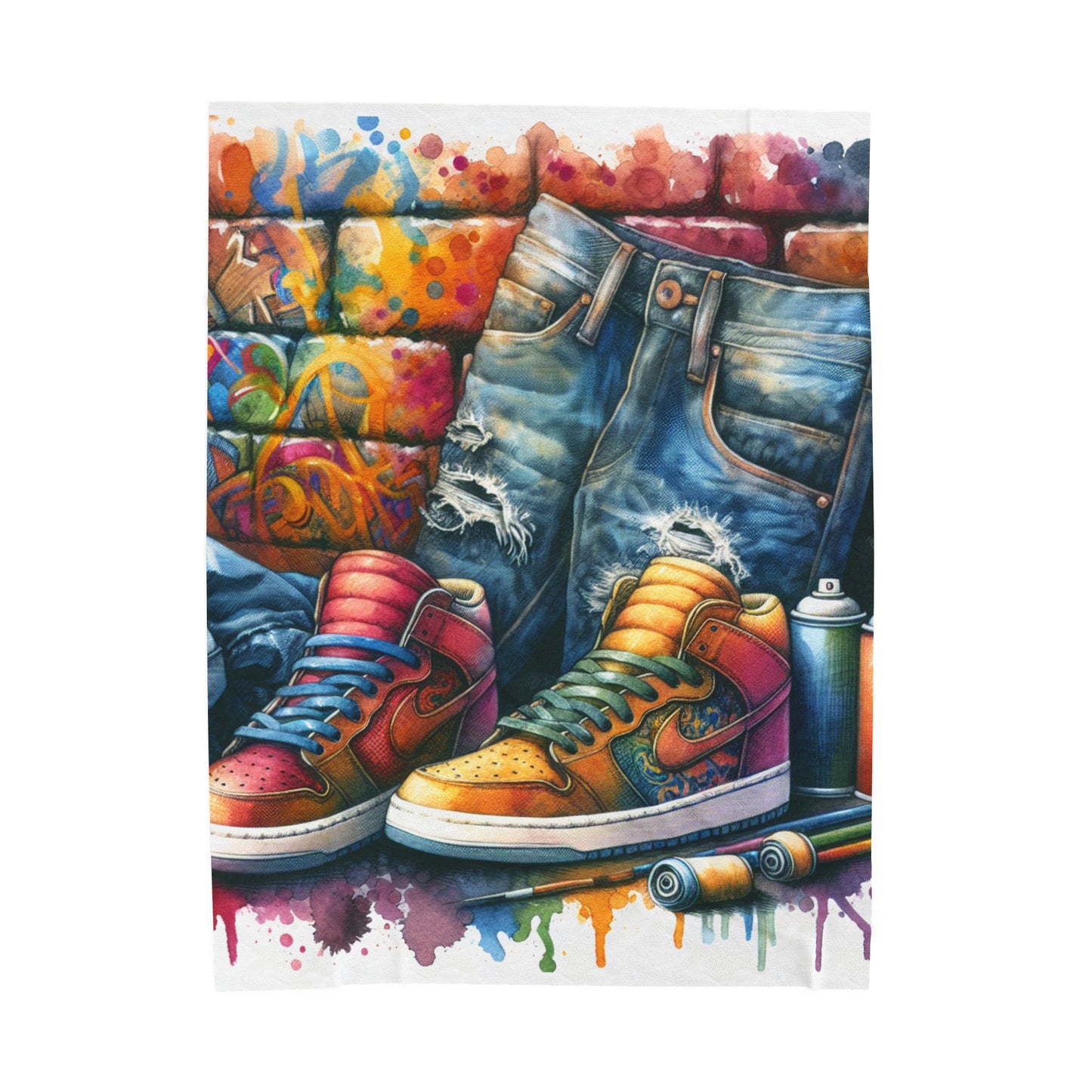 Street Expression Reimagined - Plush Blanket