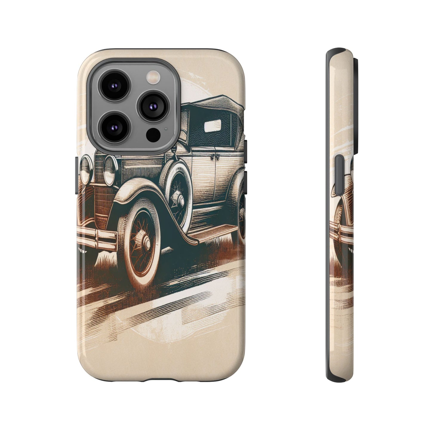 Vintage Wheels in Motion - Phone Case