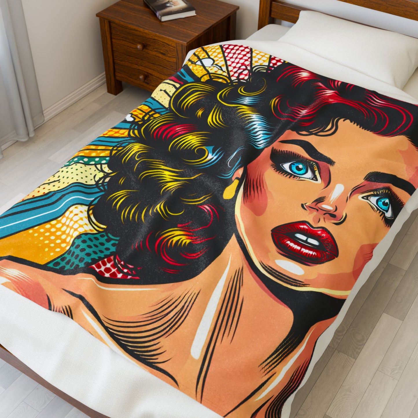 Retro Pop Diva- Plush Blanket