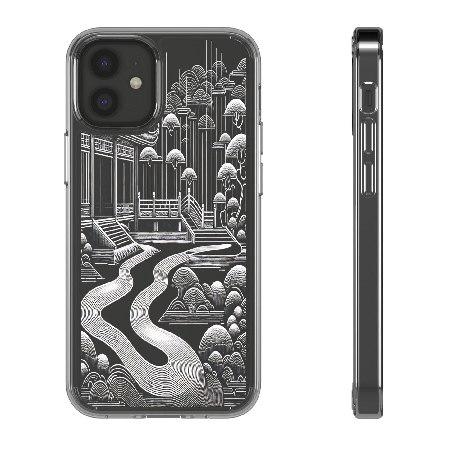 Transparent Zen Pathway Iphone Case Compatible With Iphone 16 15 14 - Clear Phone Cover