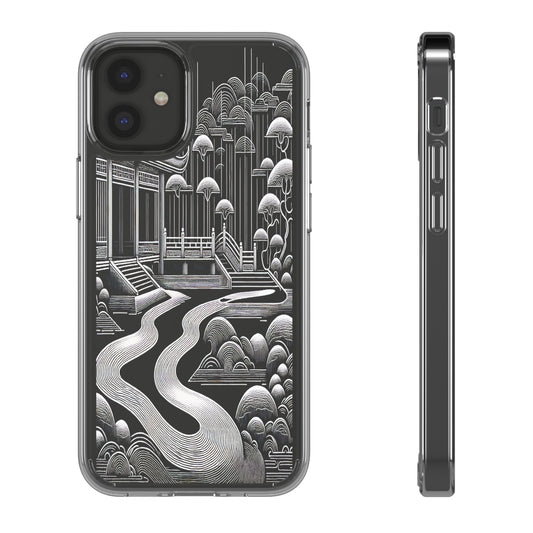 Transparent Zen Pathway Iphone Case Compatible With Iphone 16 15 14 - Clear Phone Cover
