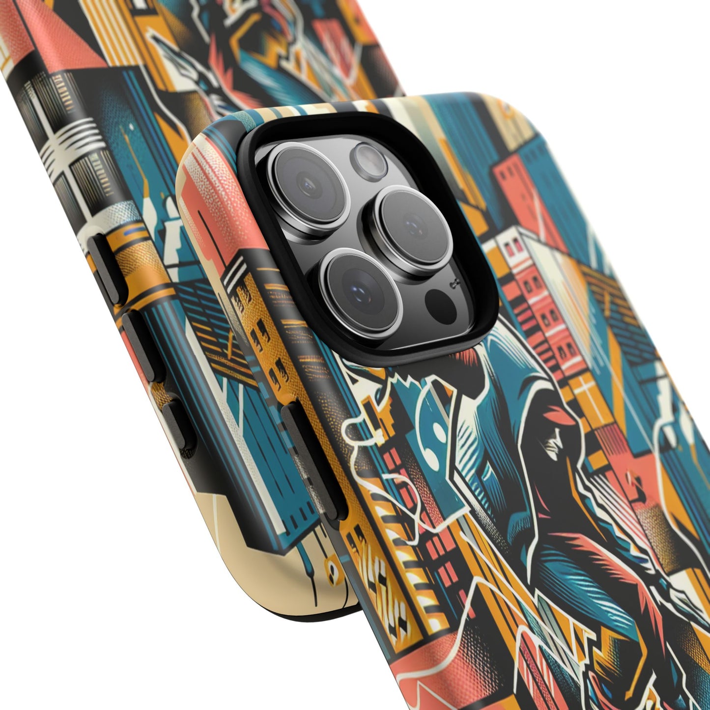 Skater in the Cityscape - Phone Case