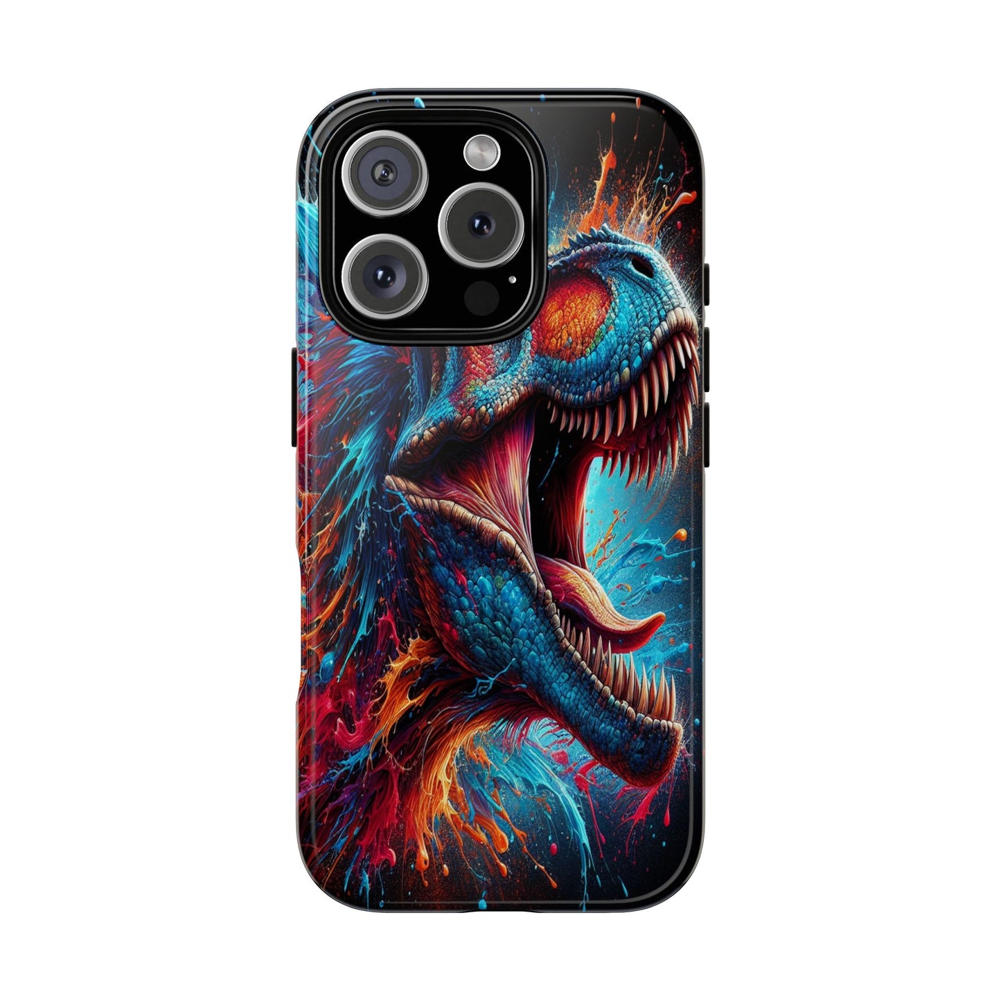 Colorburst Dinosaur Roar - Phone Case