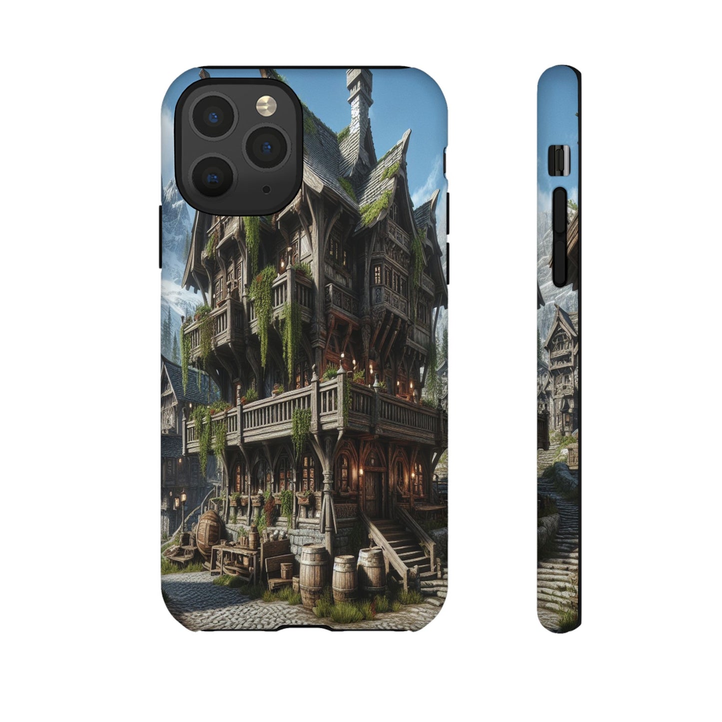 Custom ProtectiveMountain Village RetreatIphone Case Compatible With Iphone 16 15 14 - Phone Cover