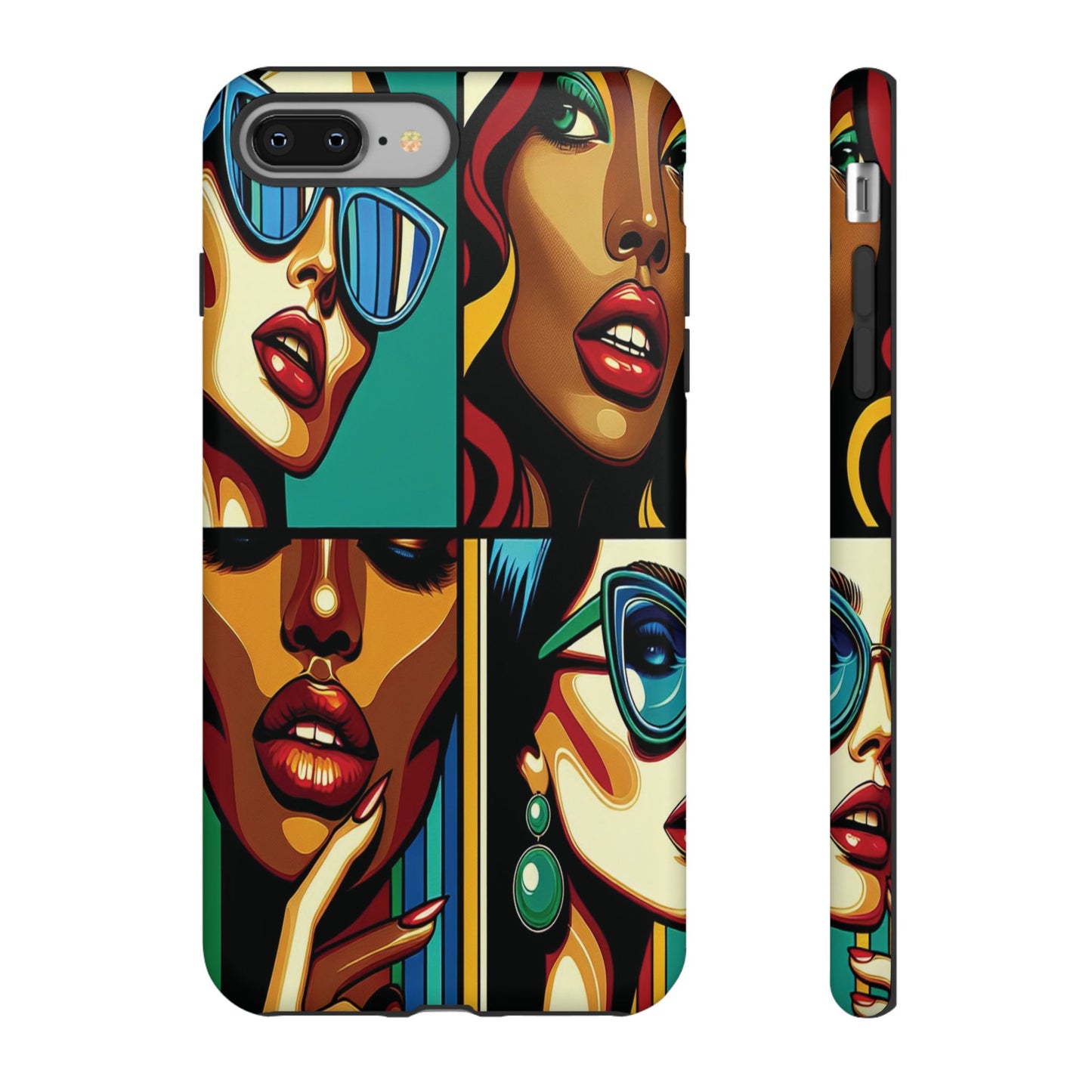 Protective Pop Art Expressions Iphone Case Compatible With Iphone 16 15 14 - Iphone Cover