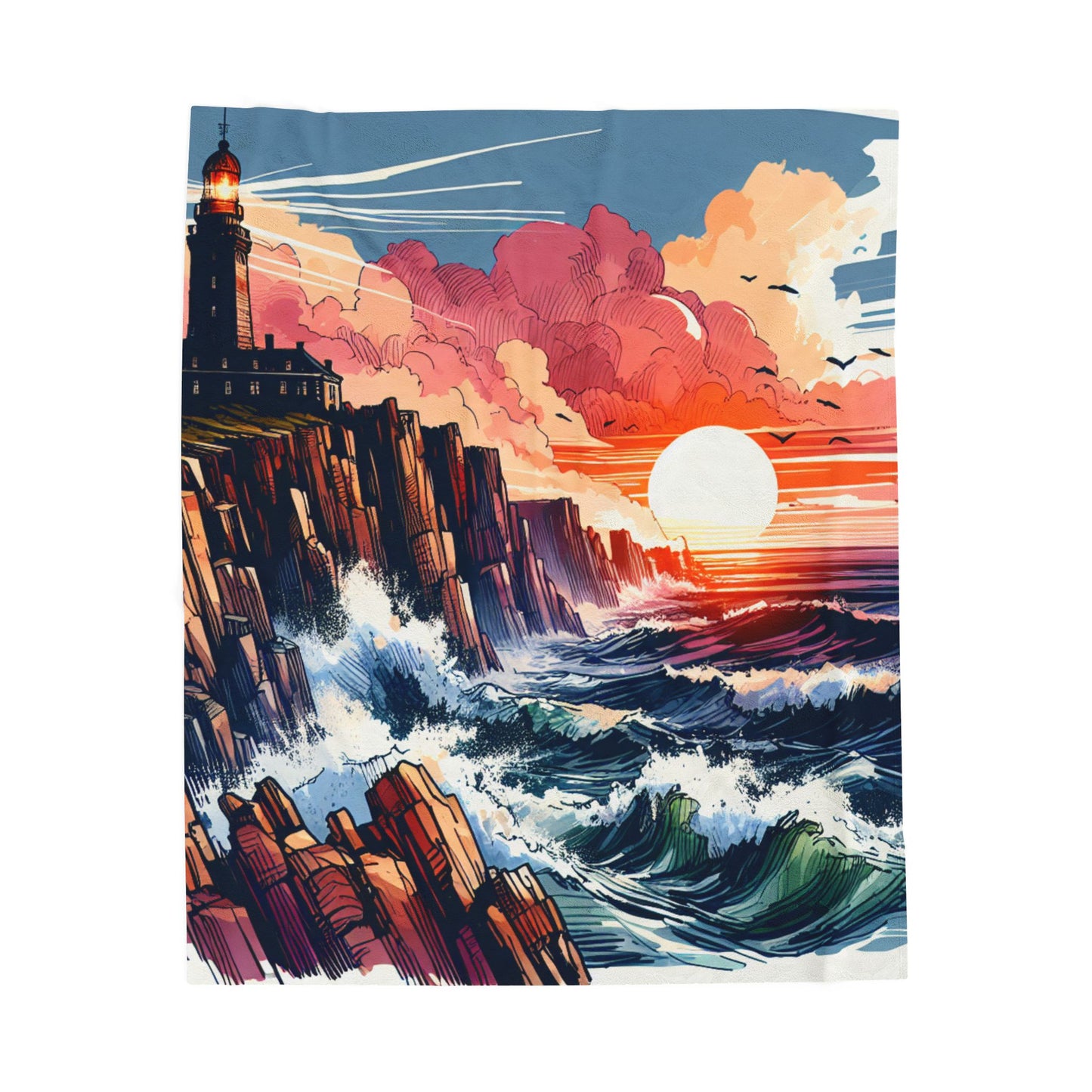 Beacon at the Edge - Plush Blanket