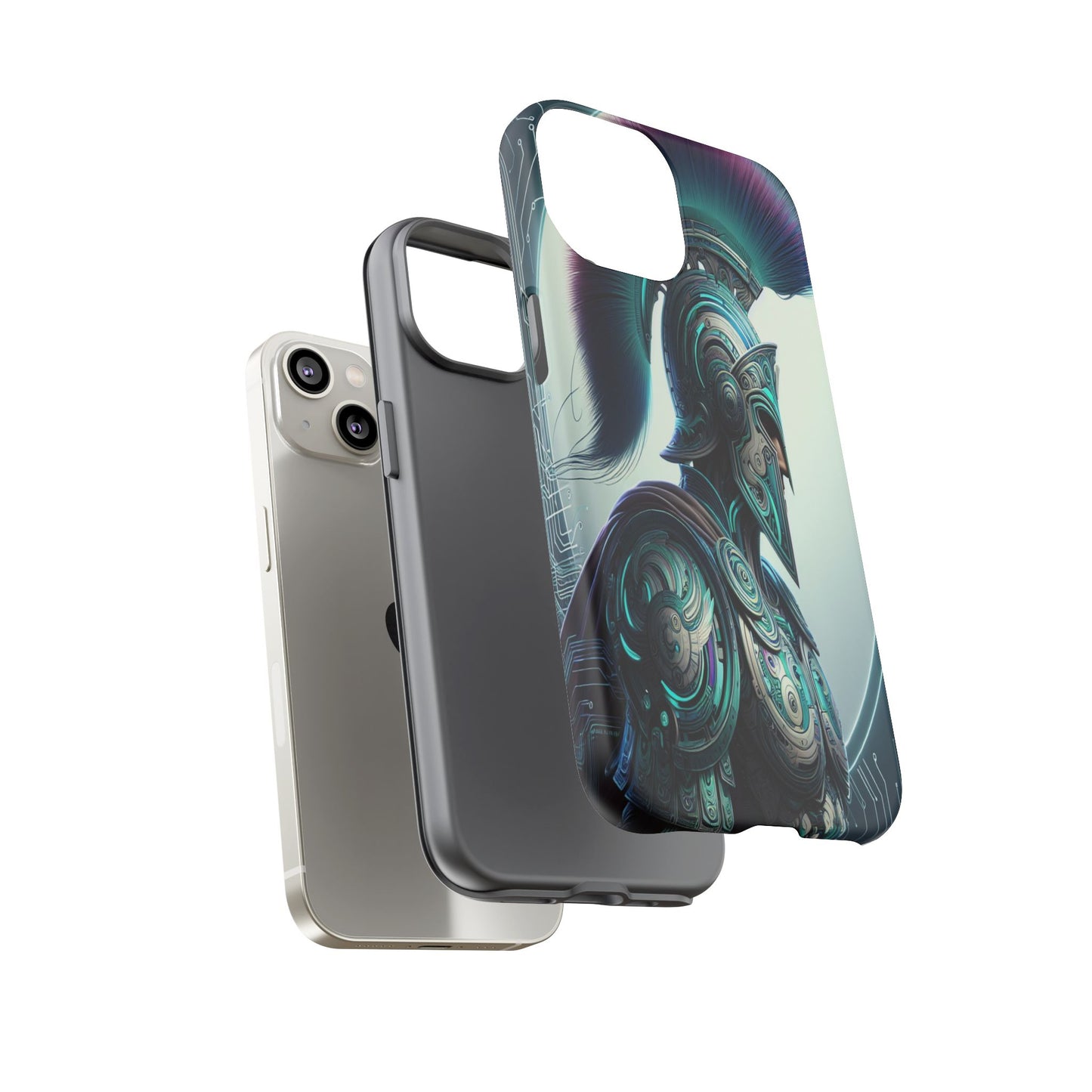 Custom ProtectiveGuardian of the Digital RealmIphone Case Compatible With Iphone 16 15 14 - Phone Cover