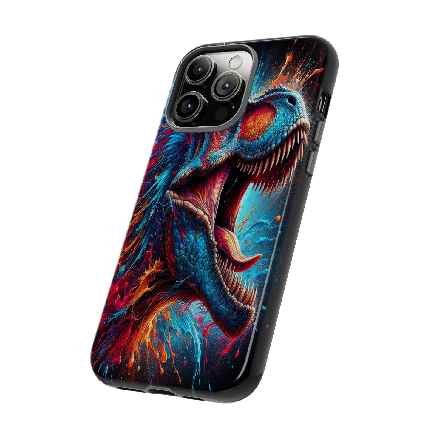 Colorburst Dinosaur Roar - Phone Case