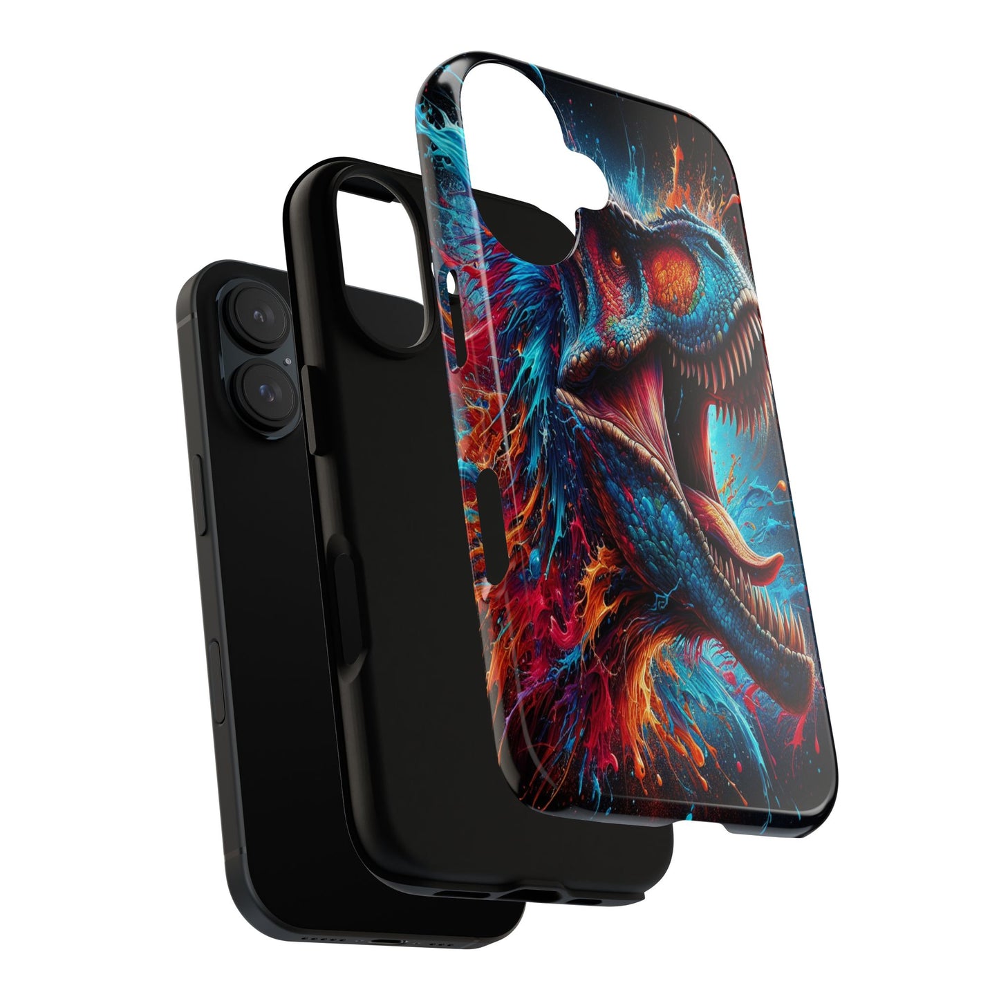 Colorburst Dinosaur Roar - Phone Case