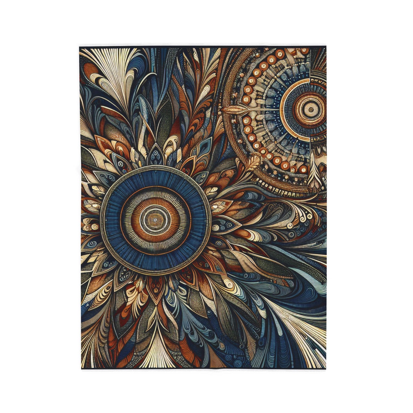 Mosaic of Intricate Wonders - Plush Blanket