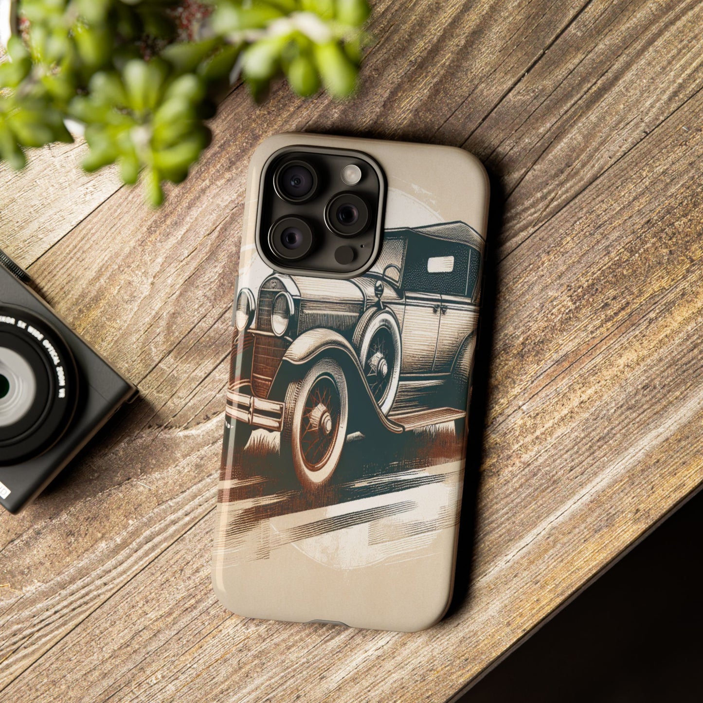 Vintage Wheels in Motion - Phone Case