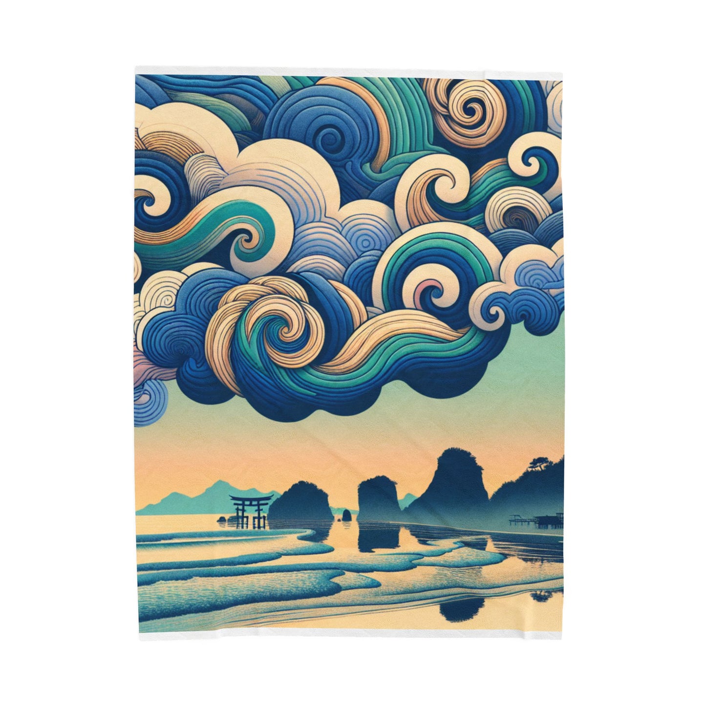 Cloudscape Reflections - Plush Blanket