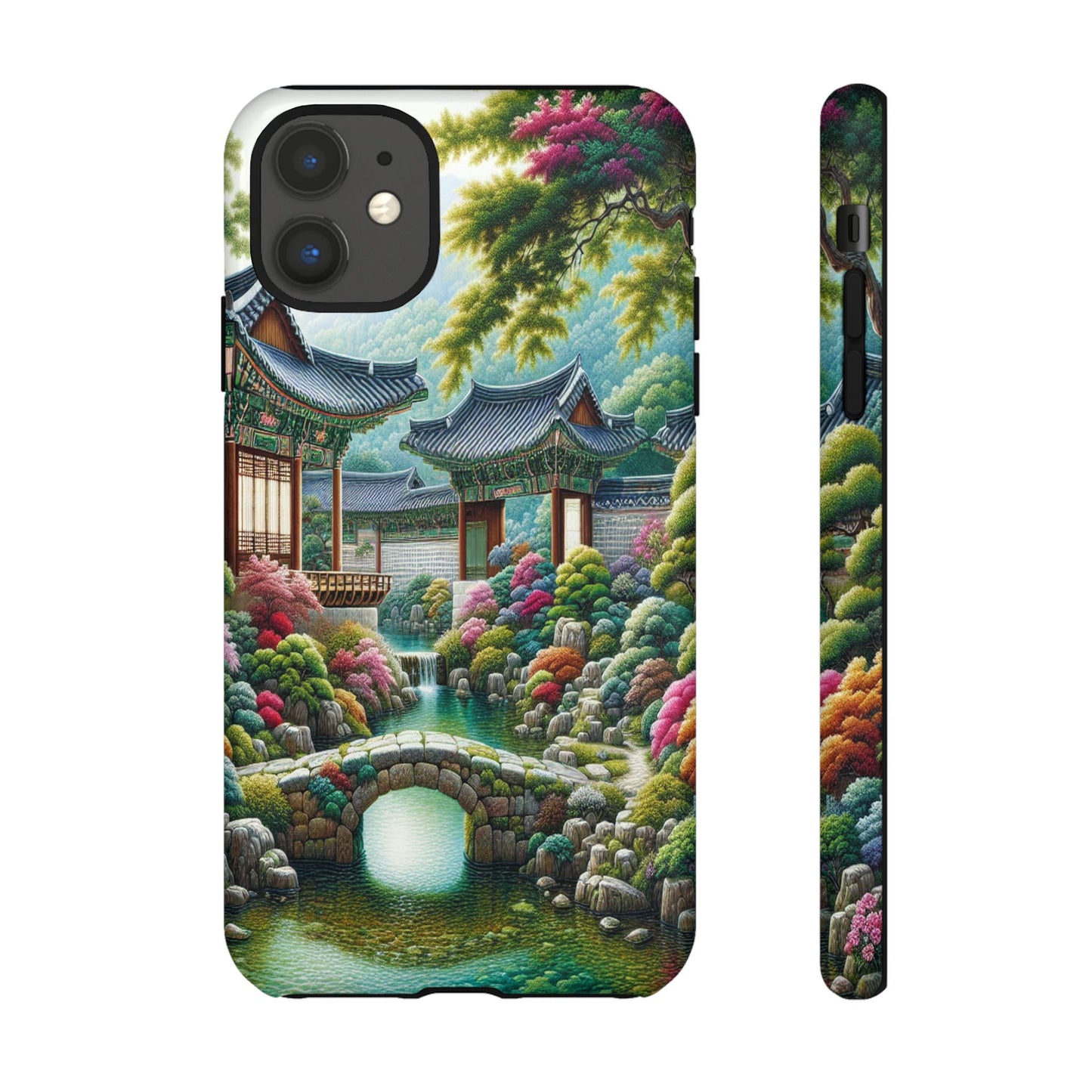 Custom ProtectiveTranquil Garden RetreatIphone Case Compatible With Iphone 16 15 14 - Phone Cover