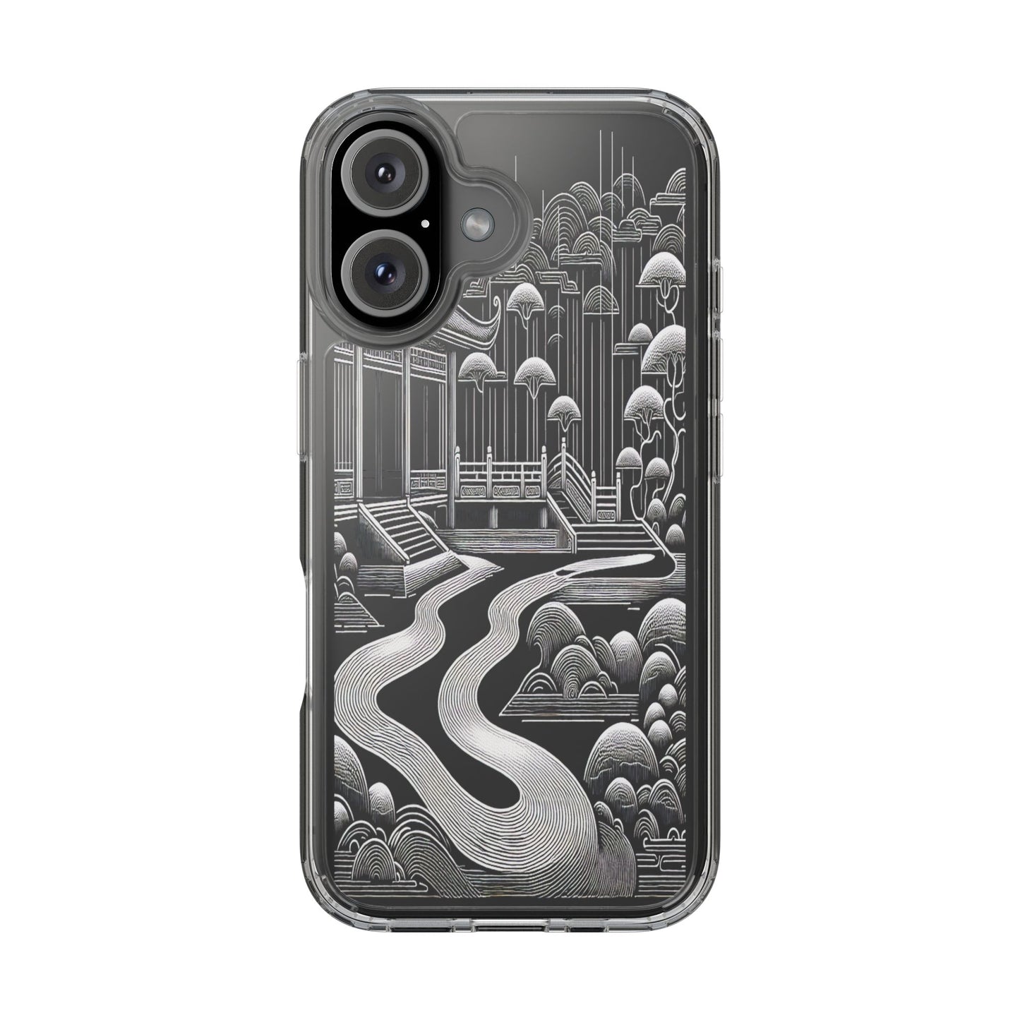Transparent Zen Pathway Iphone Case Compatible With Iphone 16 15 14 - Clear Phone Cover