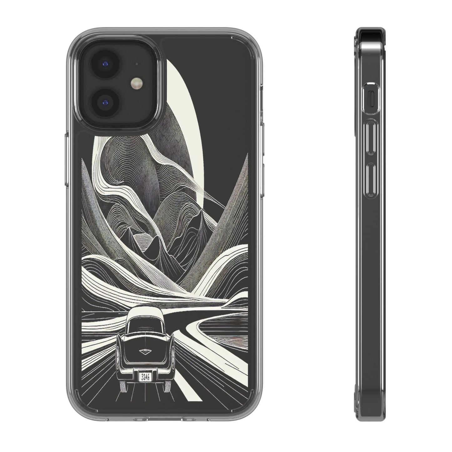 Journey Through the Curves - Clear Phone Case
