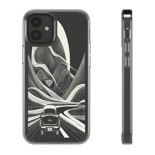 Journey Through the Curves - Clear Phone Case