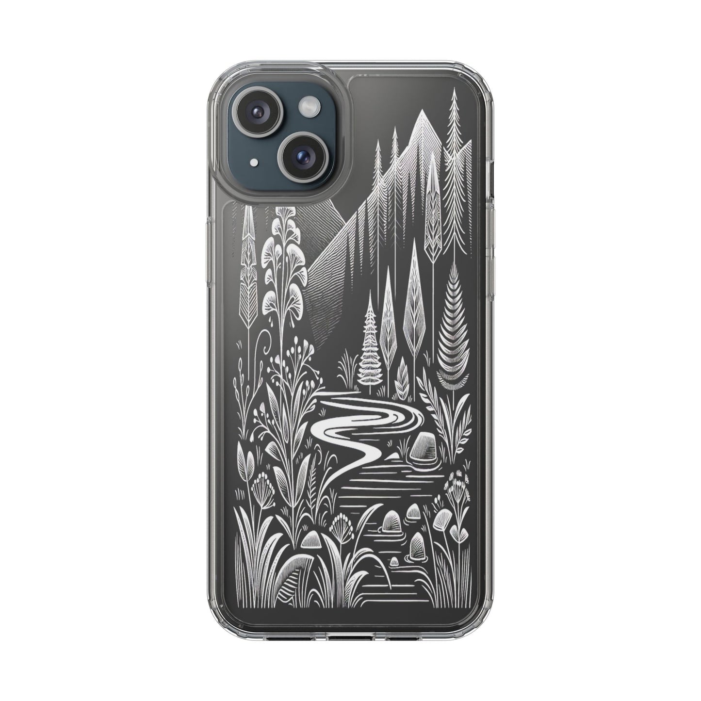 Transparent Alpine Wilderness Pathways Iphone Case Compatible With Iphone 16 15 14 - Clear Phone Cover