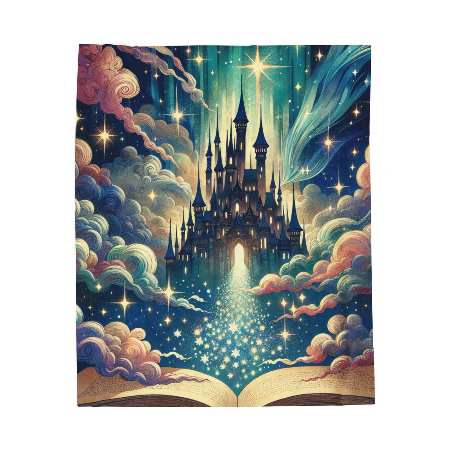 Enchanted Nightfall Tales - Plush Blanket
