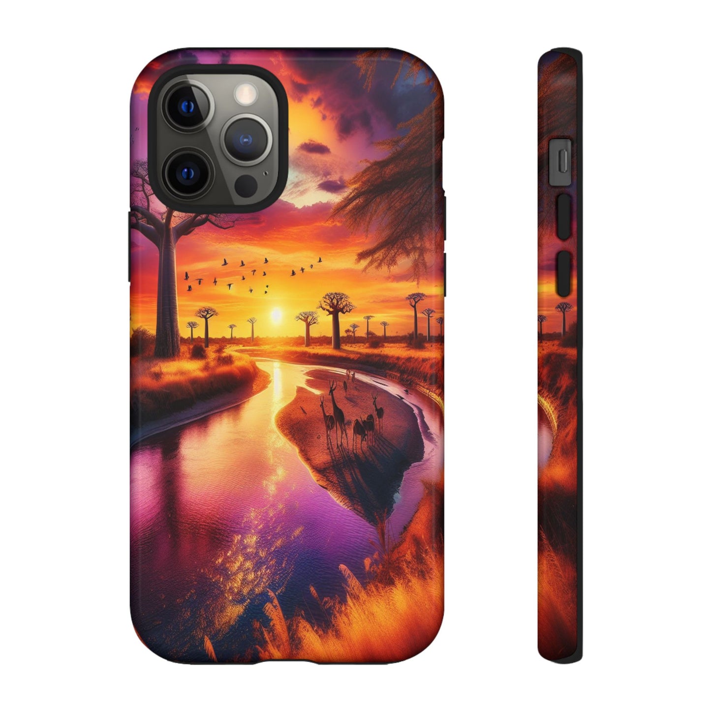 Journey Through Radiant Savannah - Phone Case