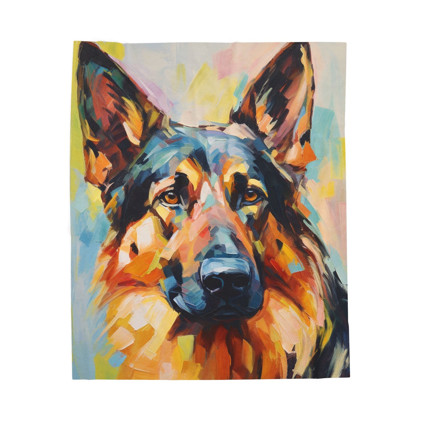 Canine Brushstrokes- Plush Blanket